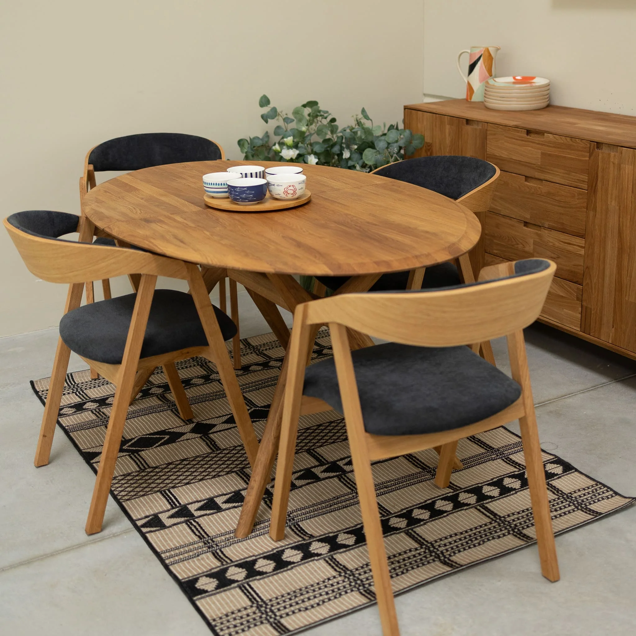 Mesa extensible de comedor de madera maciza de roble Carmen | NordicStory - Image 21