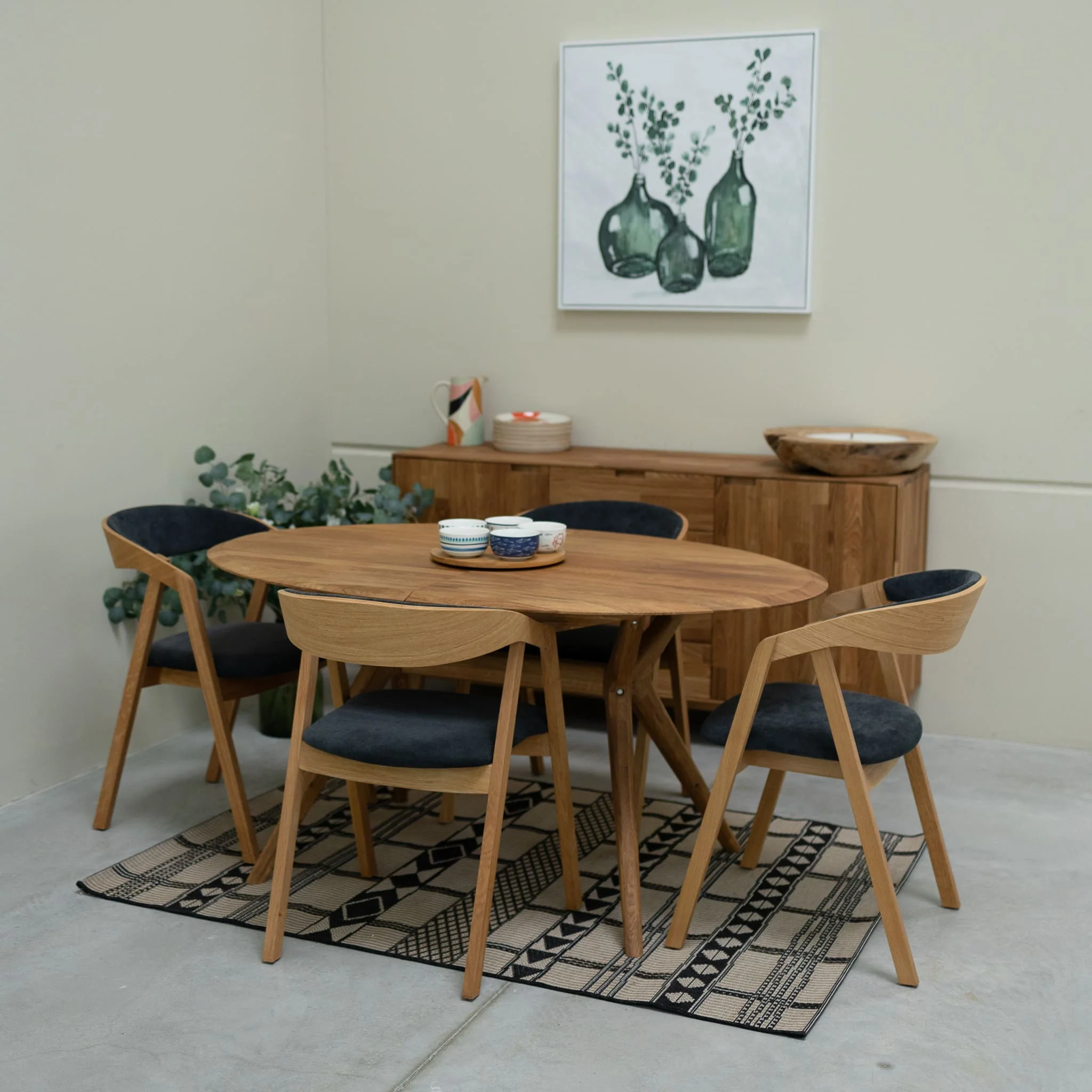 Mesa extensible de comedor de madera maciza de roble Carmen | NordicStory - Image 23