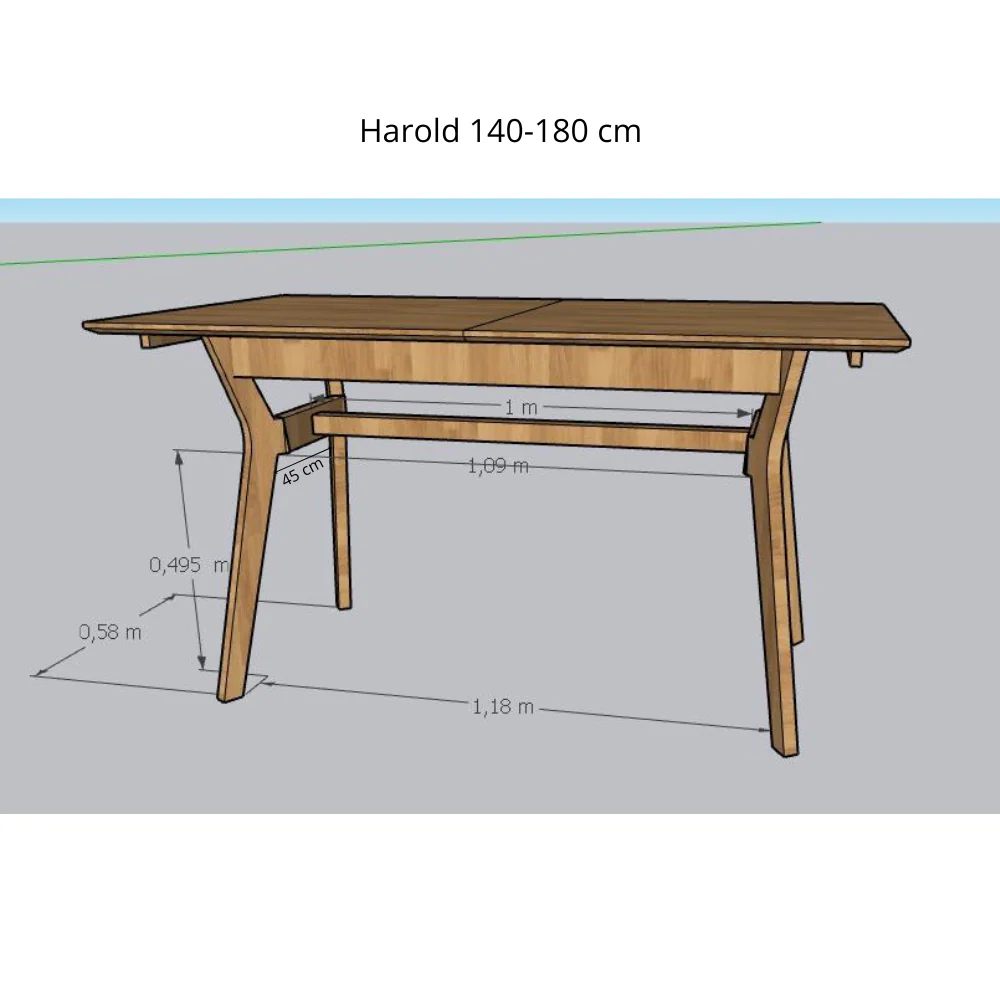 Mesa extensible de comedor de madera maciza de roble Harold | NordicStory - Image 17