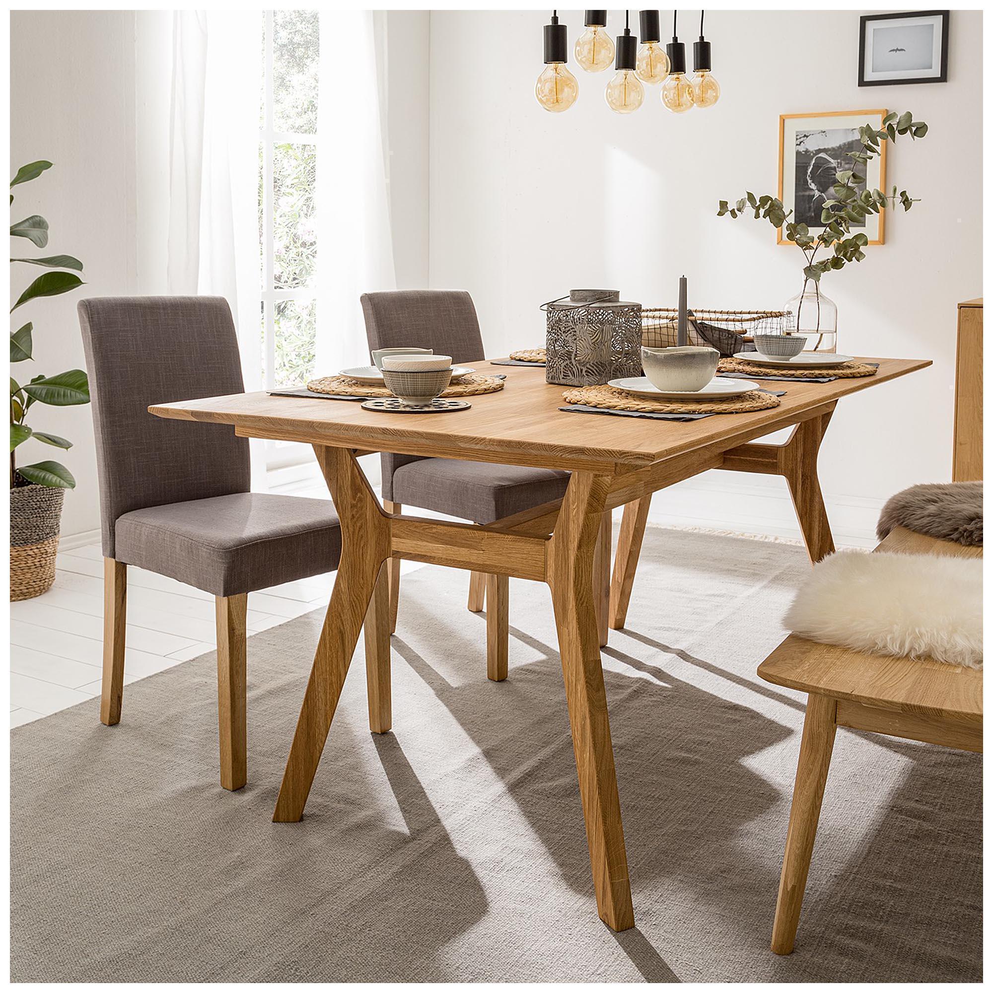 Mesa extensible de comedor de madera maciza de roble Harold | NordicStory - Image 8