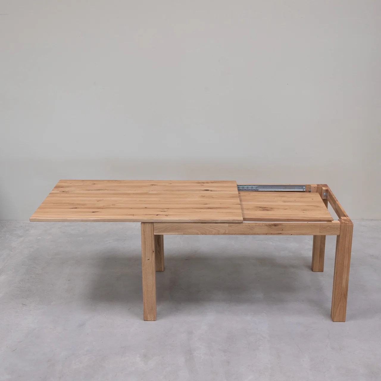 Mesa extensible de comedor de madera maciza de roble L2 | NordicStory - Image 3