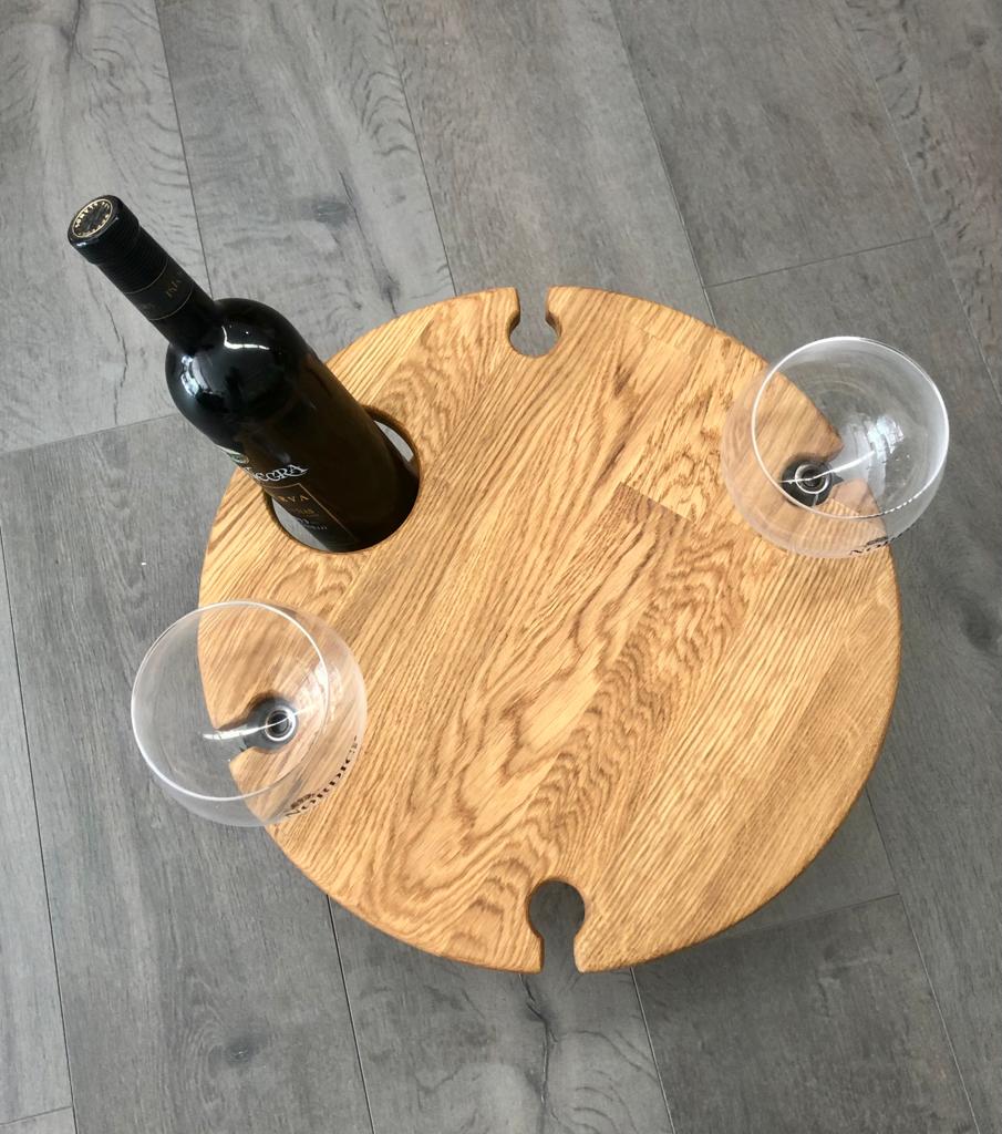 Mini mesa de vino plegable de madera maciza roble | NordicStory - Image 10