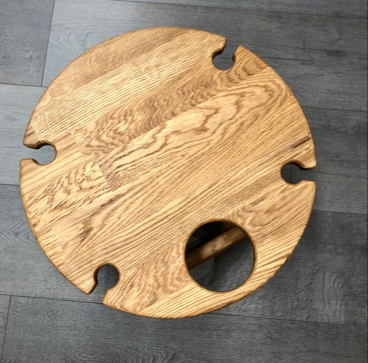 Mini mesa de vino plegable de madera maciza roble | NordicStory - Image 11