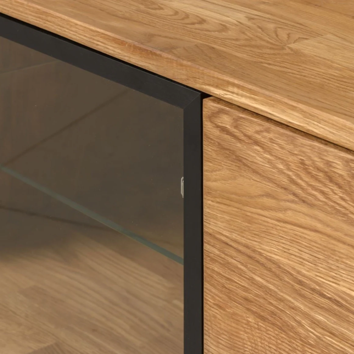 Mueble de TV de madera maciza de roble Moritz | NordicStory - Image 5