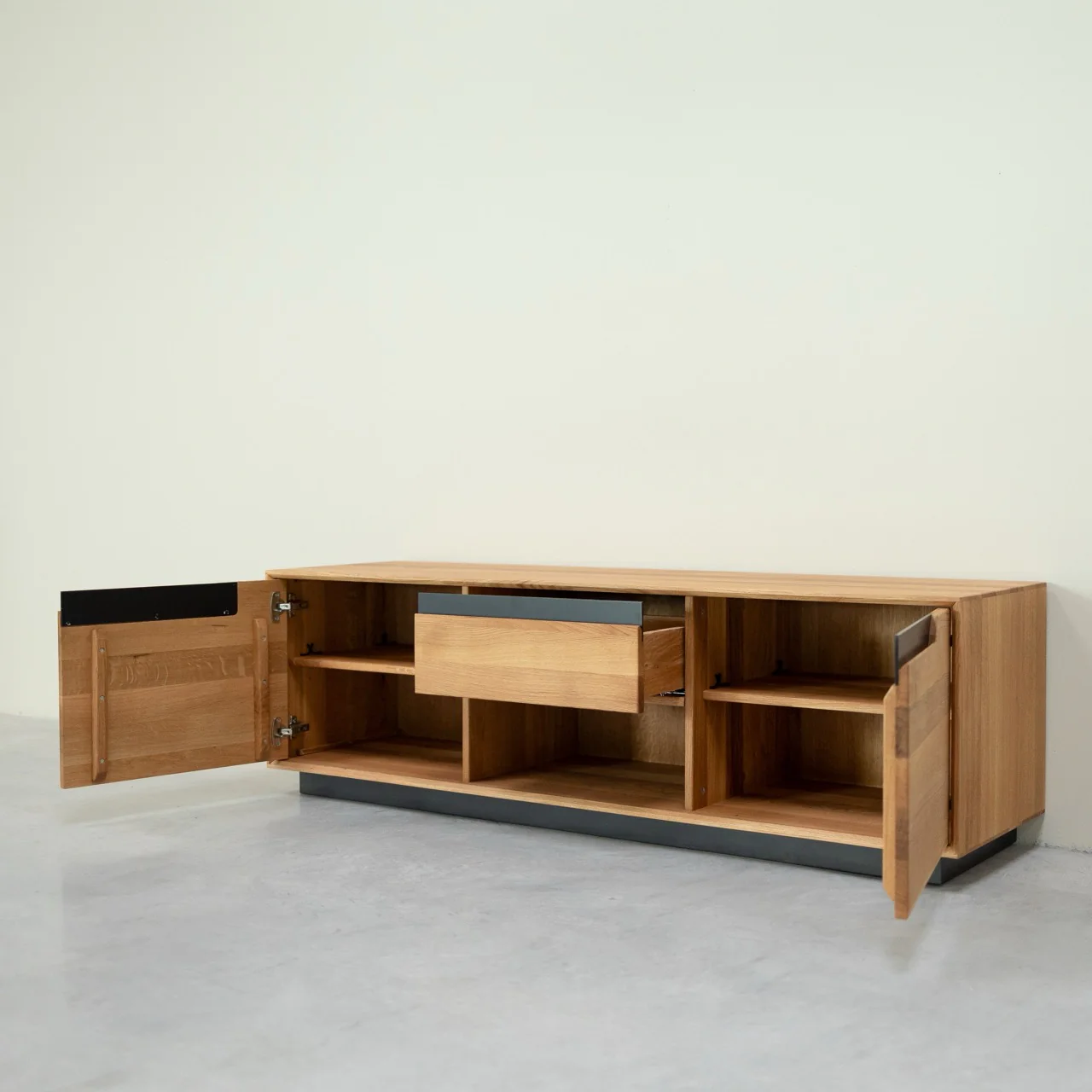 Mueble de TV de madera maciza roble Bremen | NordicStory - Image 9
