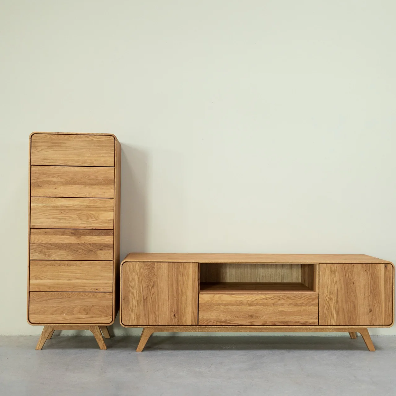 Mueble de TV de madera maciza roble Geneva 1 | NordicStory - Image 8