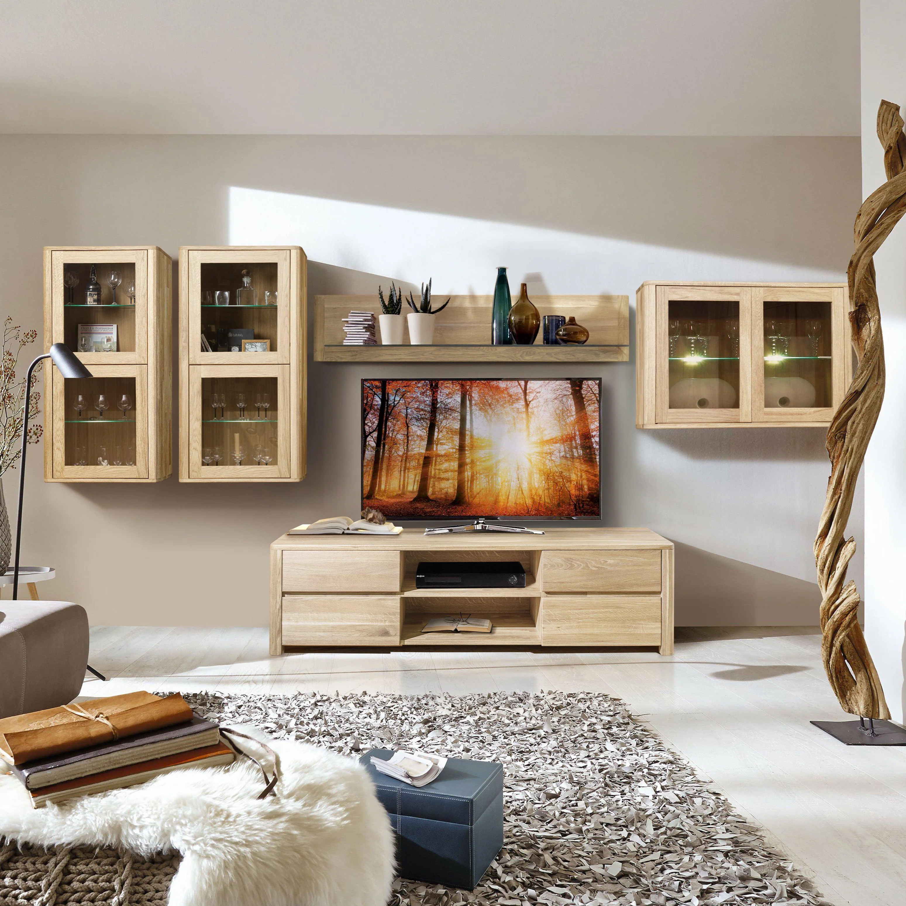 Mueble de TV de madera maciza de roble Elsa | NordicStory - Image 11