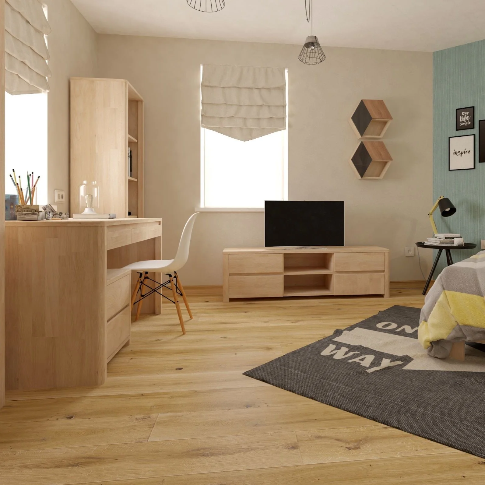 Mueble de TV de madera maciza de roble Elsa | NordicStory - Image 12