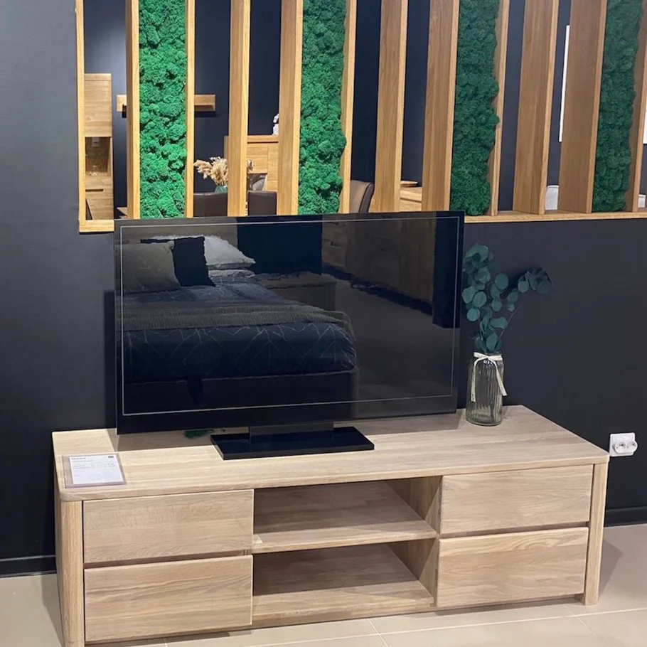 Mueble de TV de madera maciza de roble Elsa | NordicStory - Image 13