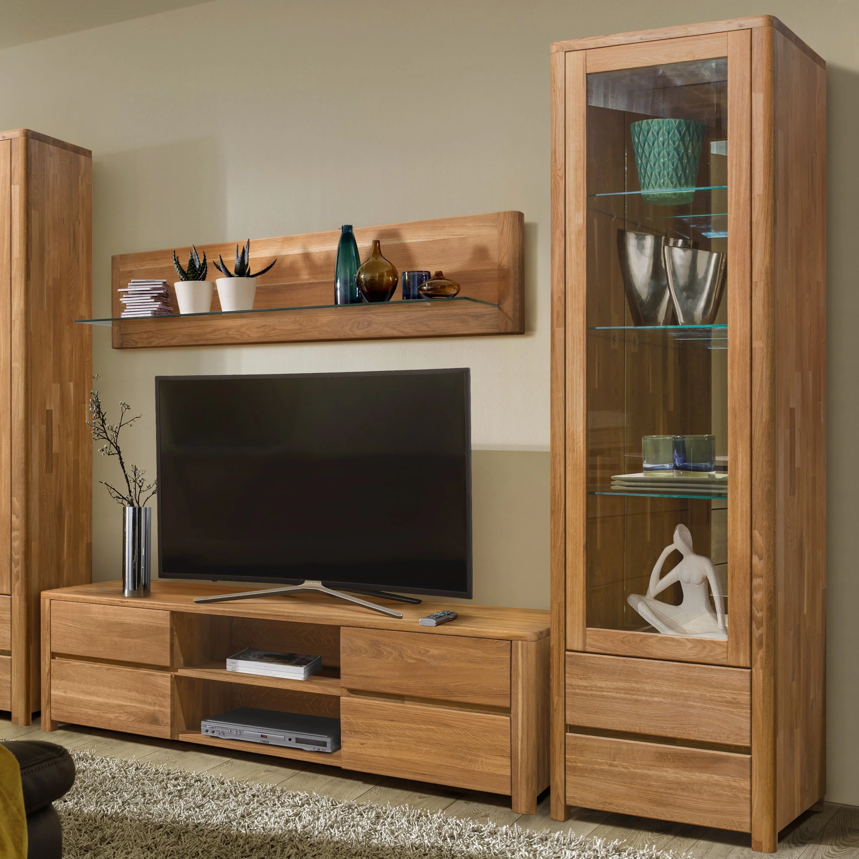 Mueble de TV de madera maciza de roble Elsa | NordicStory - Image 3