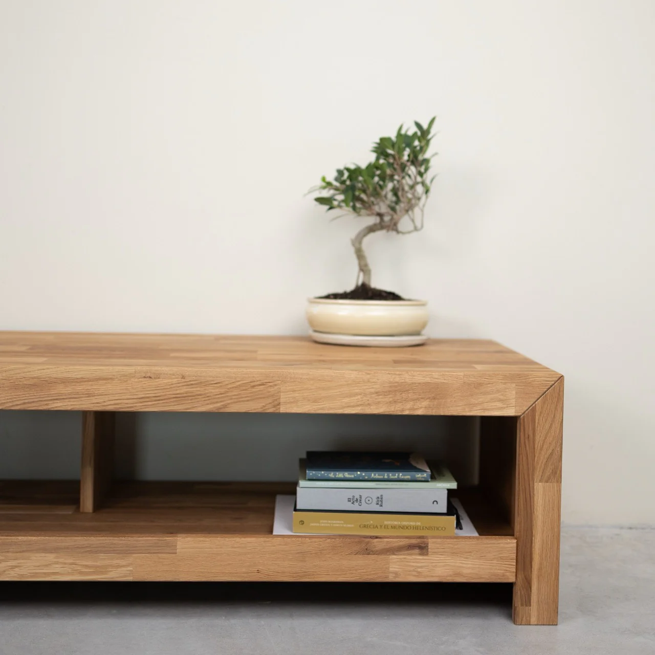 Mueble de TV de madera maciza de roble Kaira | NordicStory - Image 5