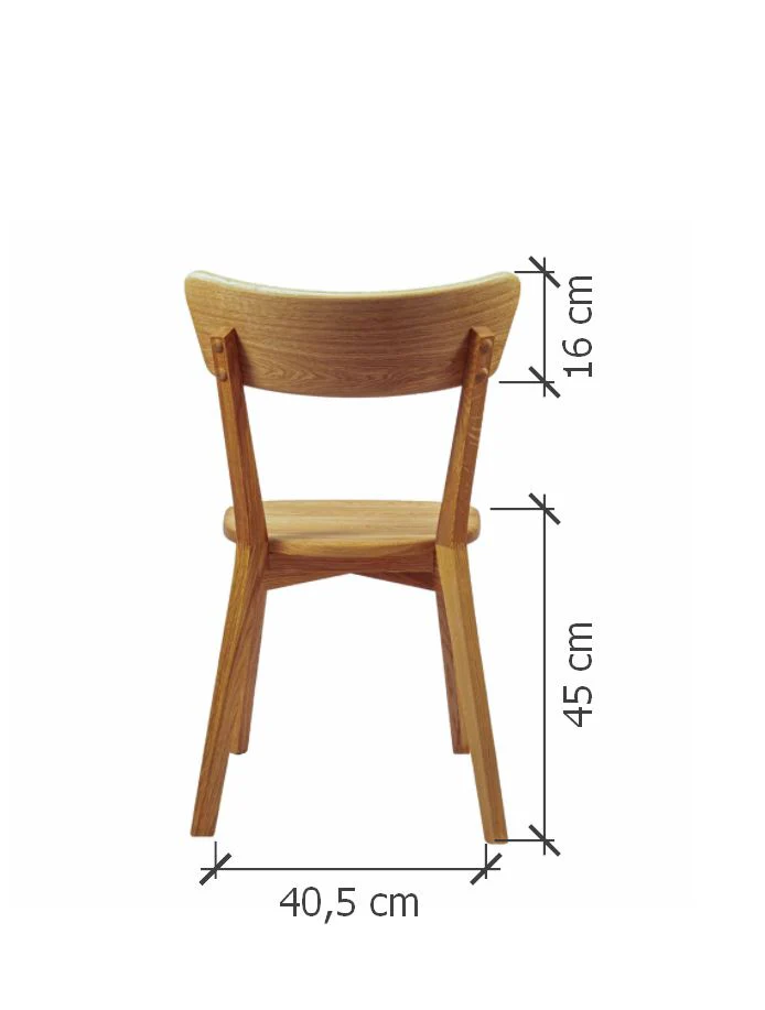 Pack de 2 o 4 Sillas de Comedor de Madera Maciza de Roble Diana | NordicStory - Image 9