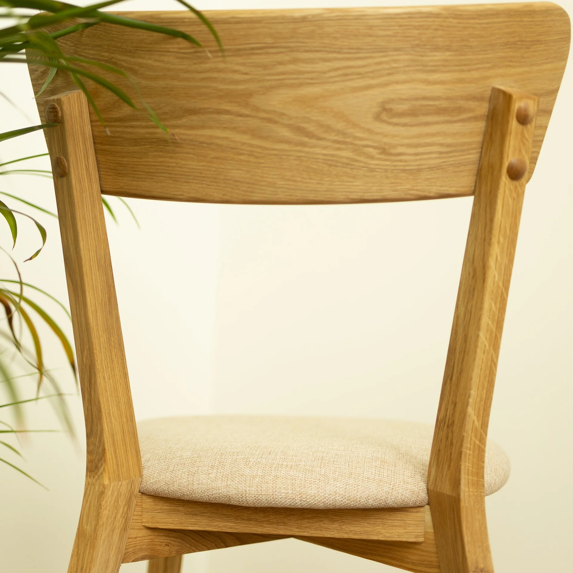 Pack de 2 o 4 Sillas de Comedor de Madera Maciza de Roble Diana Beige | NordicStory - Image 5