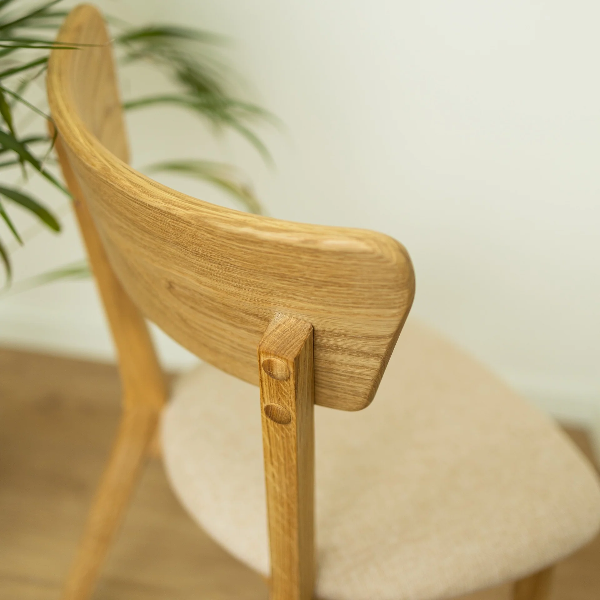 Pack de 2 o 4 Sillas de Comedor de Madera Maciza de Roble Diana Beige | NordicStory - Image 6