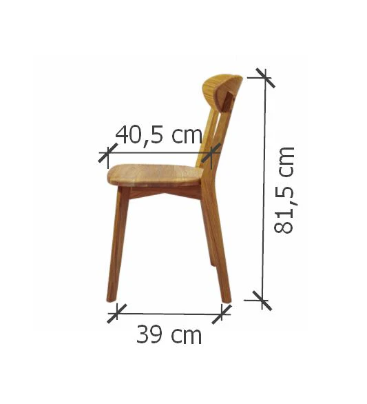 Pack de 2 o 4 Sillas de Comedor de Madera Maciza de Roble Isku | NordicStory - Image 23