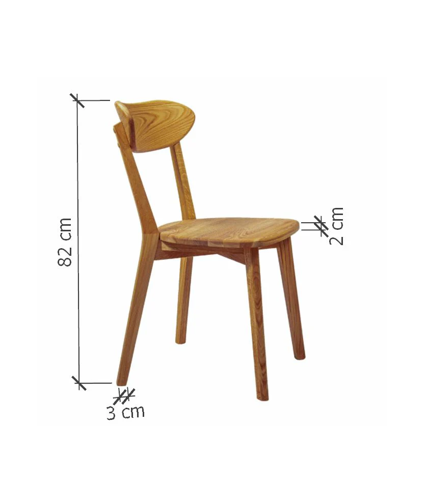 Pack de 2 o 4 Sillas de Comedor de Madera Maciza de Roble Isku | NordicStory - Image 24