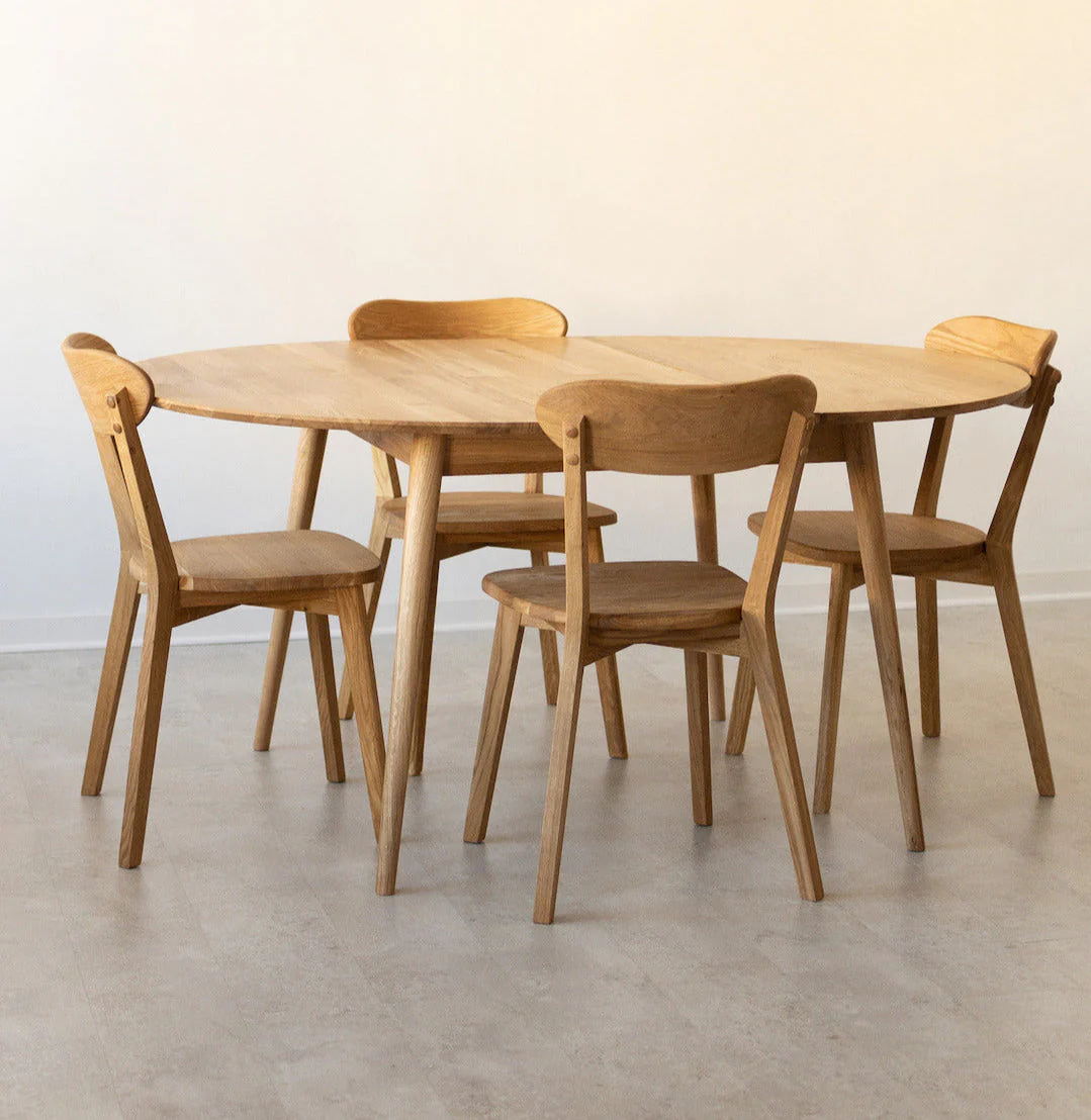 Pack de 2 o 4 Sillas de Comedor de Madera Maciza de Roble Isku | NordicStory - Image 5