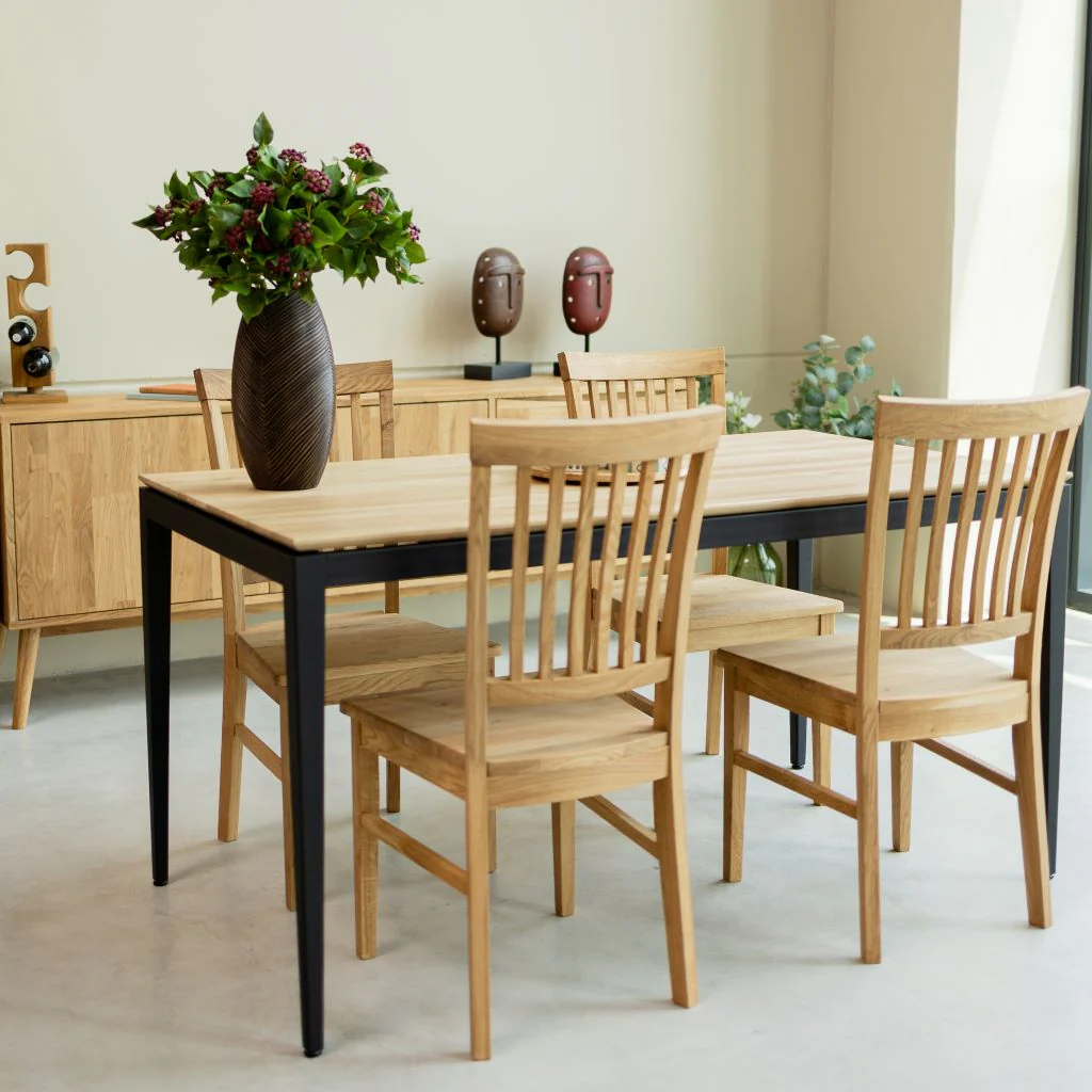 Pack de 2 o 4 Sillas de Comedor de Madera Maciza de Roble Provance | NordicStory - Image 11
