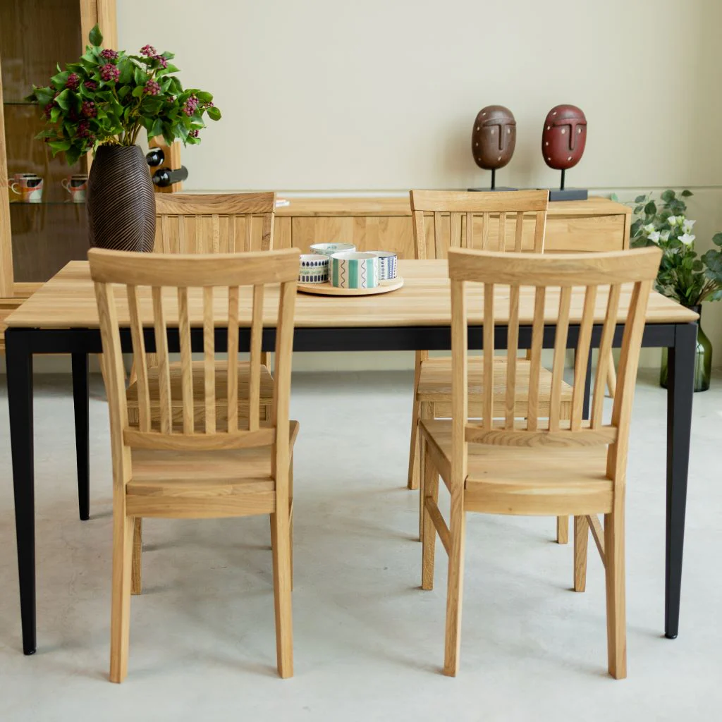 Pack de 2 o 4 Sillas de Comedor de Madera Maciza de Roble Provance | NordicStory - Image 12