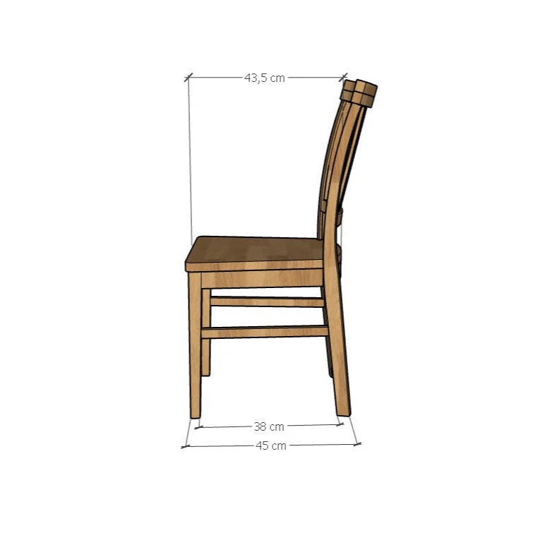 Pack de 2 o 4 Sillas de Comedor de Madera Maciza de Roble Provance | NordicStory - Image 14