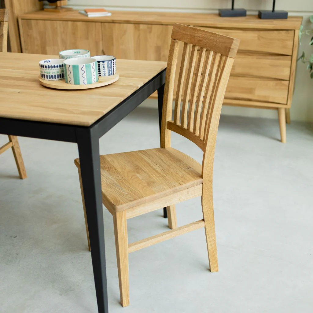 Pack de 2 o 4 Sillas de Comedor de Madera Maciza de Roble Provance | NordicStory - Image 9