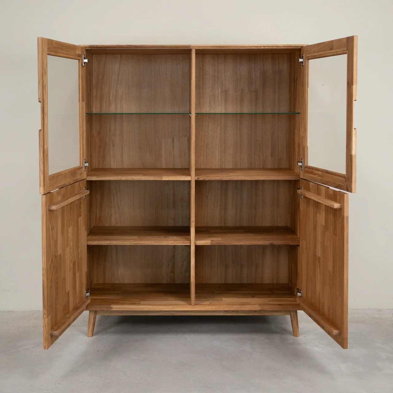 Armario Vitrina de madera maciza de roble Escandi 3 | NordicStory - Image 10