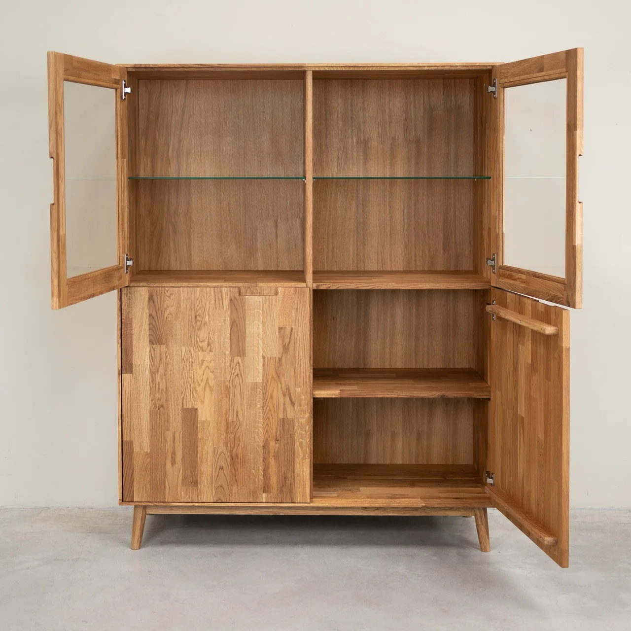 Armario Vitrina de madera maciza de roble Escandi 3 | NordicStory - Image 11