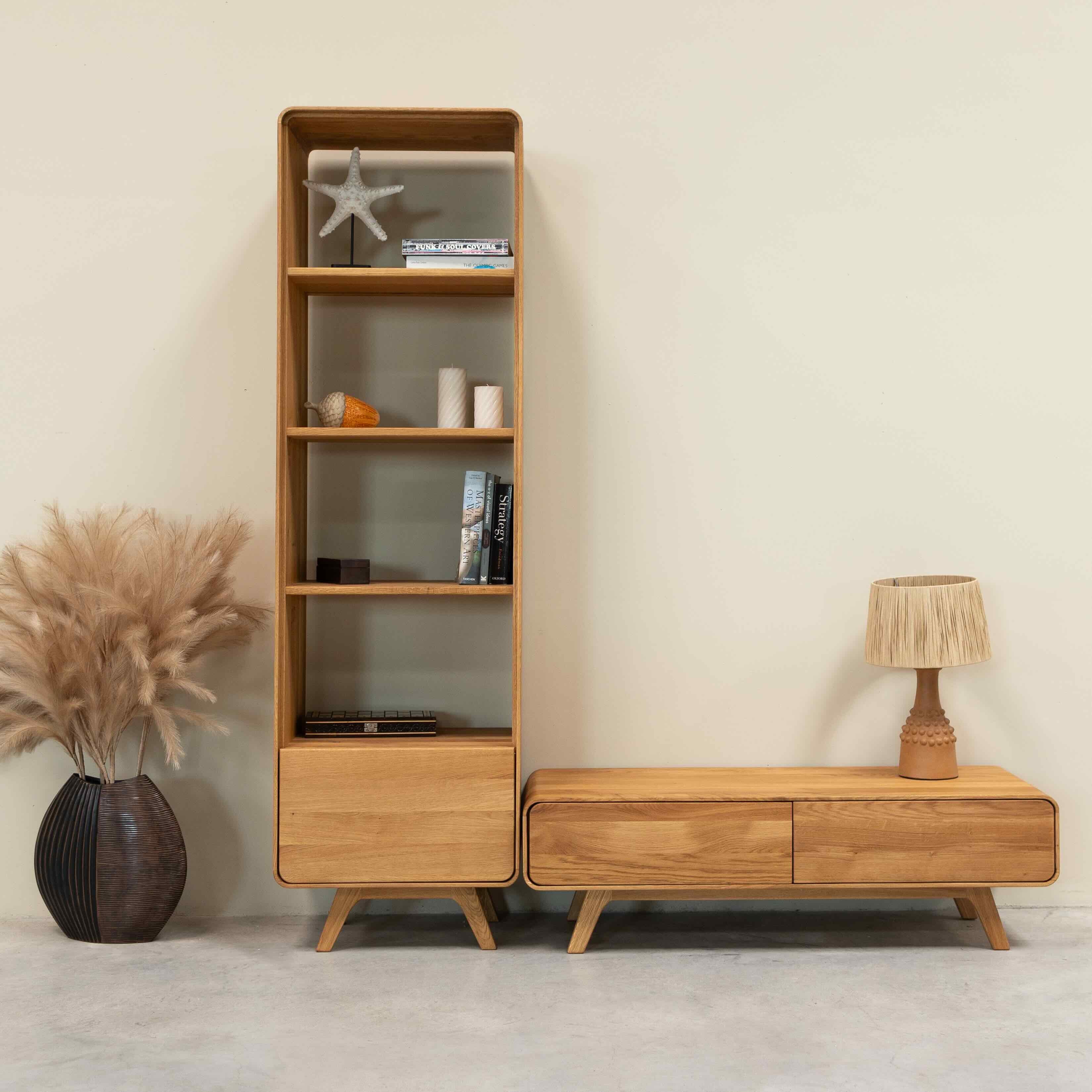 Vitrina de madera maciza roble Geneva 1 | NordicStory - Image 10