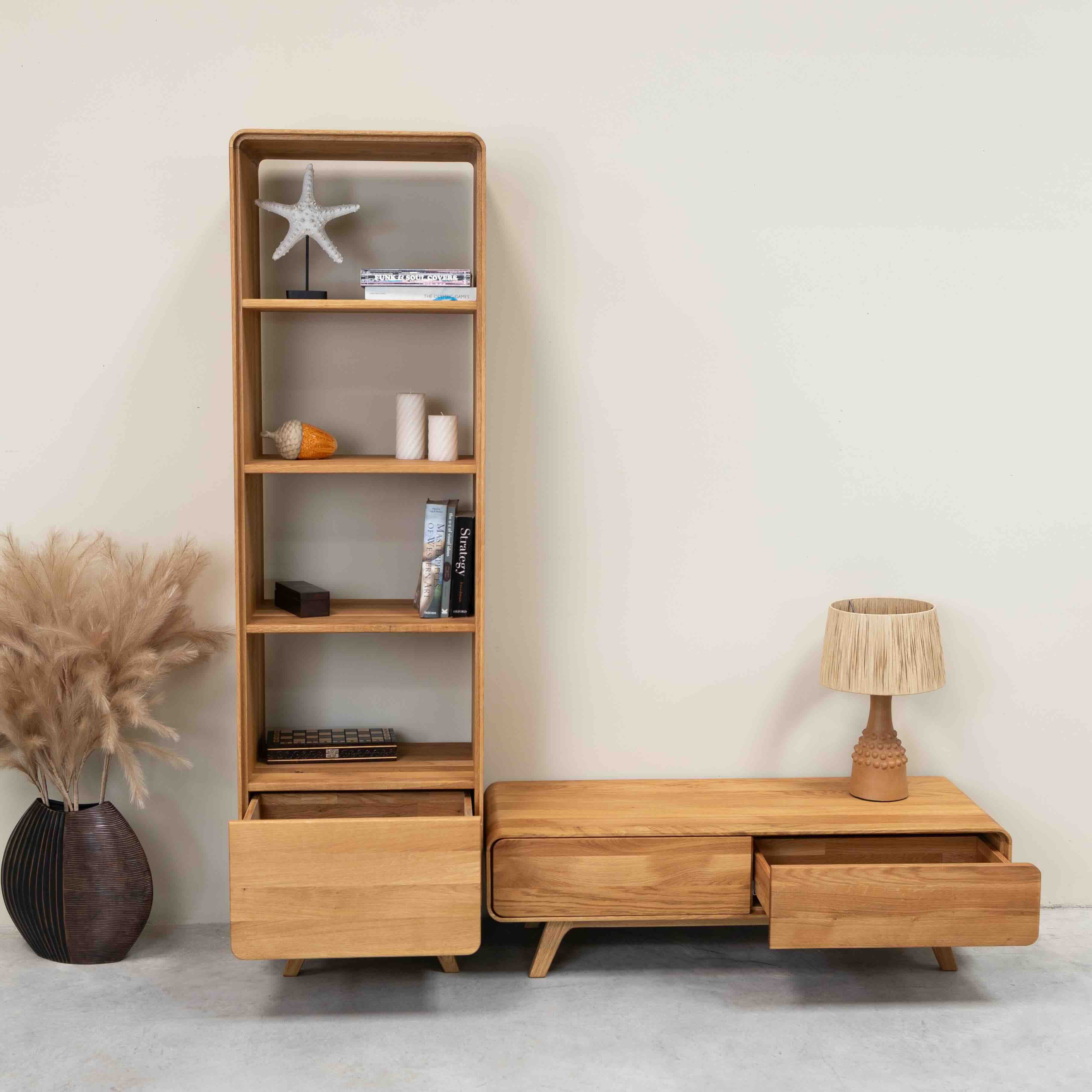 Vitrina de madera maciza roble Geneva 1 | NordicStory - Image 9