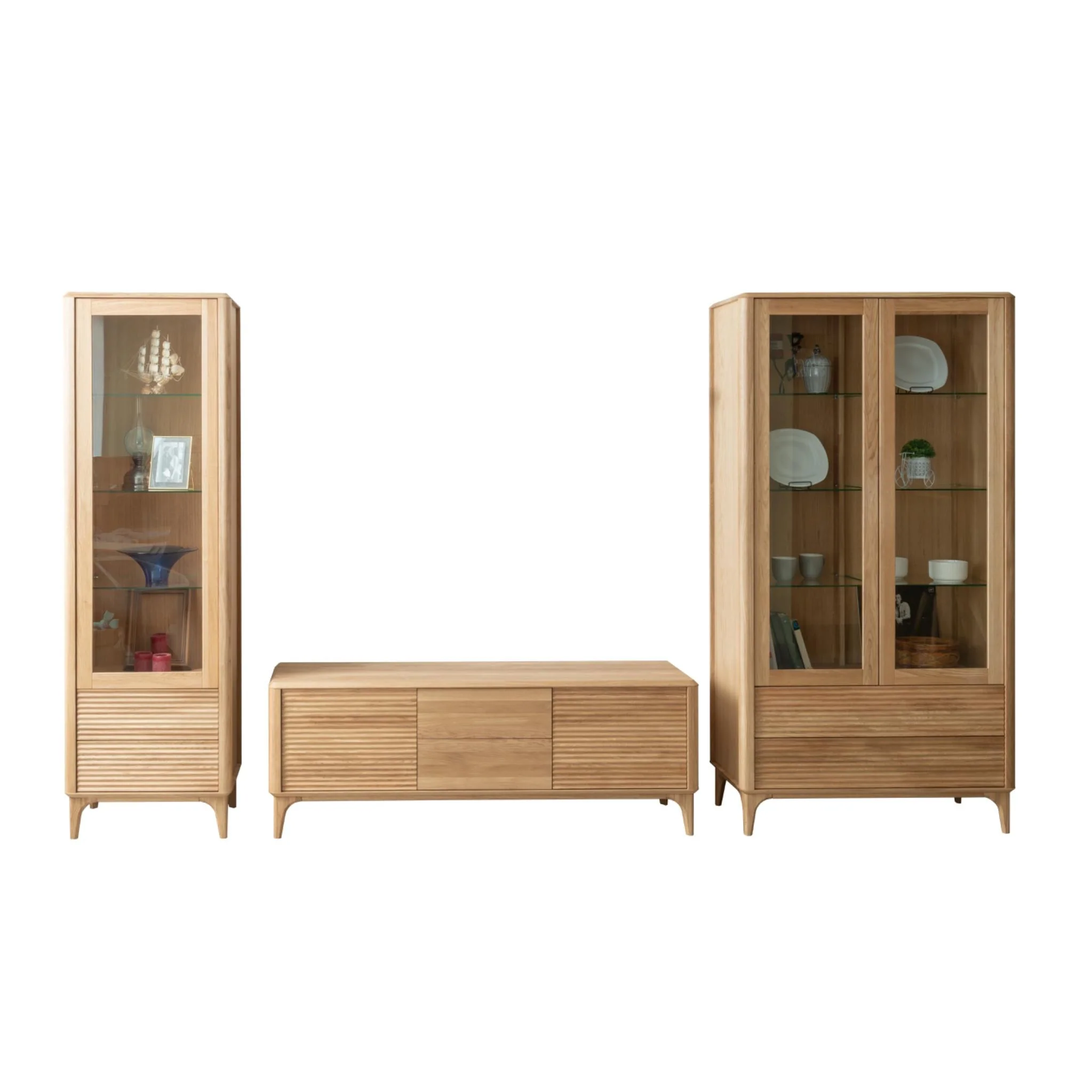Vitrina de madera maciza roble Oxford 1 | NordicStory - Image 8