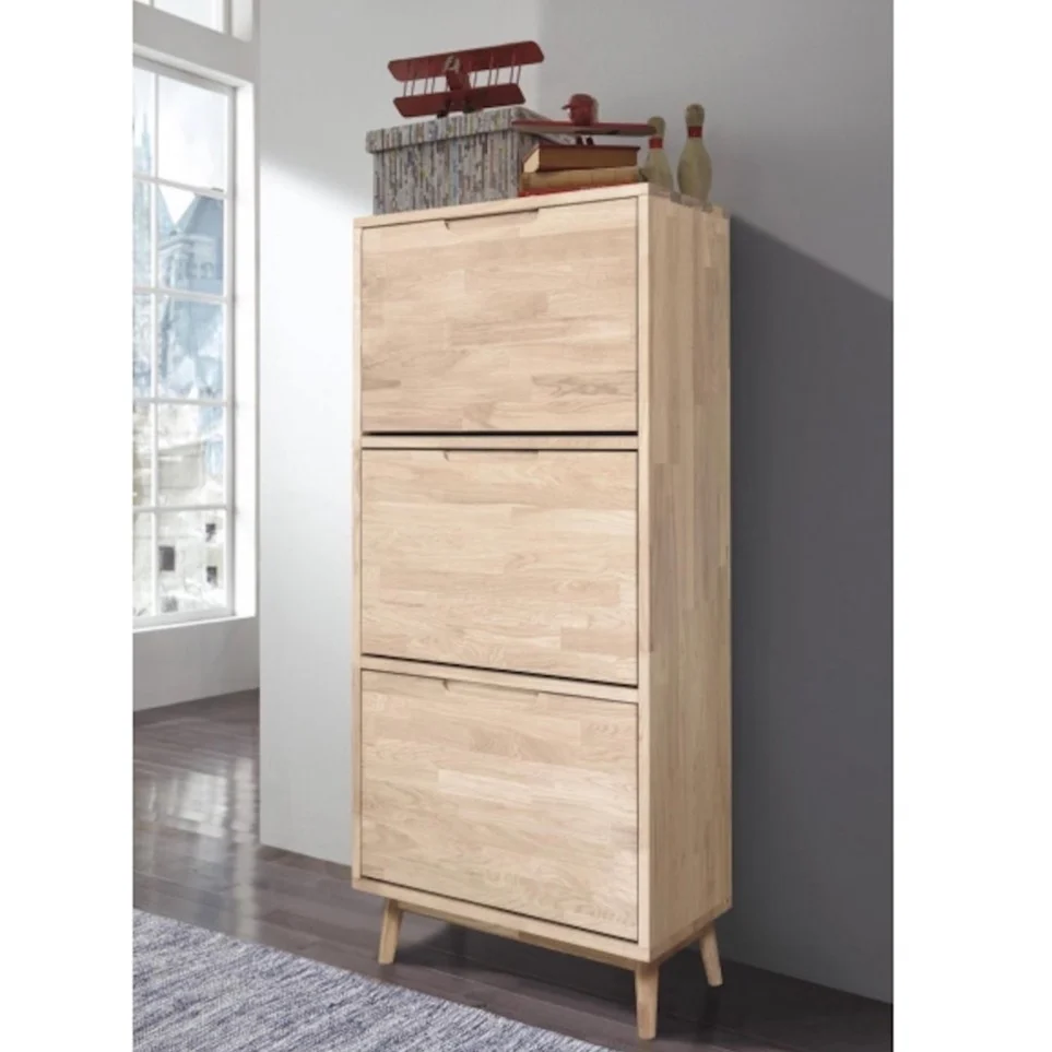 Zapatero de madera maciza de roble Escandi | NordicStory - Image 8