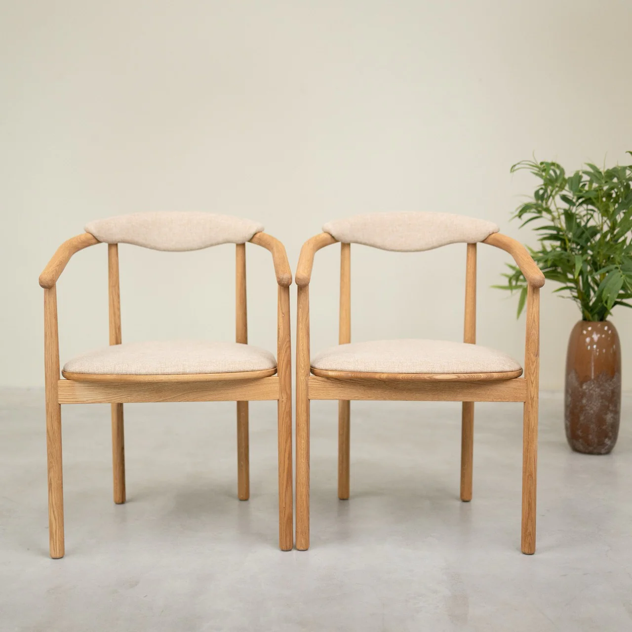 Pack de 2 o 4 Sillas de Comedor Lord, Estructura de Madera Maciza de Roble | NordicStory - Image 12
