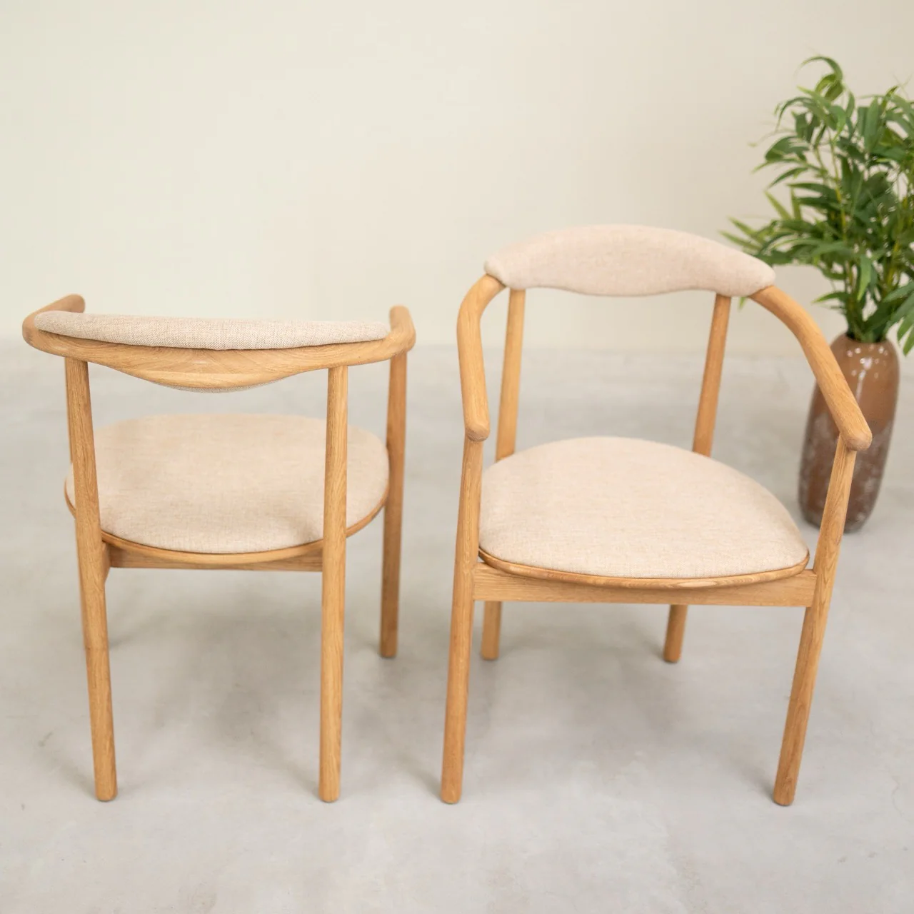 Pack de 2 o 4 Sillas de Comedor Lord, Estructura de Madera Maciza de Roble | NordicStory - Image 13