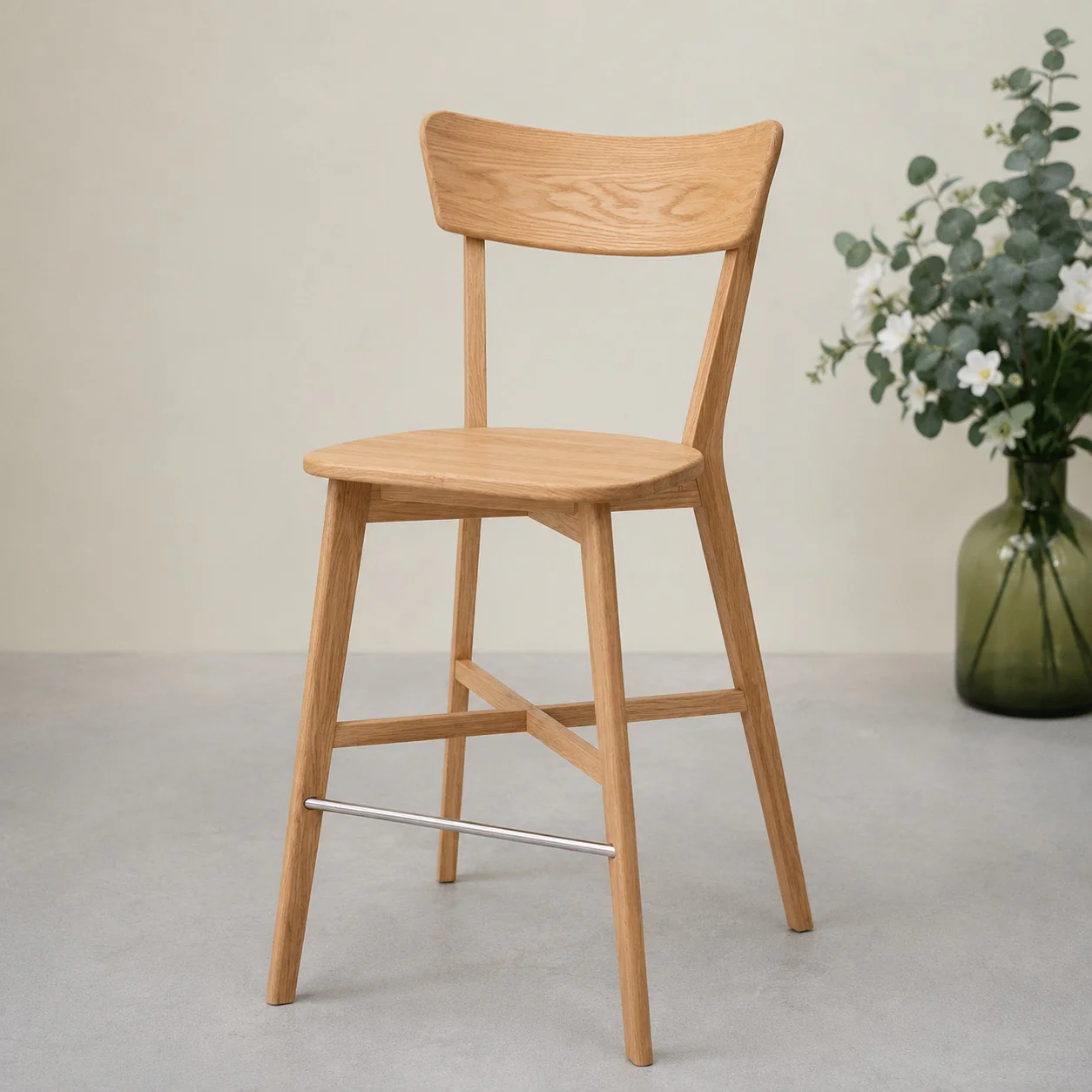 Taburetes de madera maciza de roble