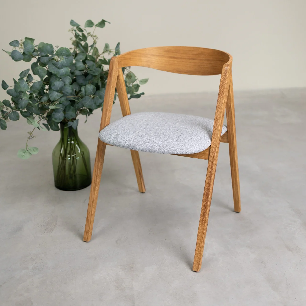 Pack de 2 o 4 Sillas de Comedor de Madera Maciza de Roble Oscar, tapizado | NordicStory - Image 10