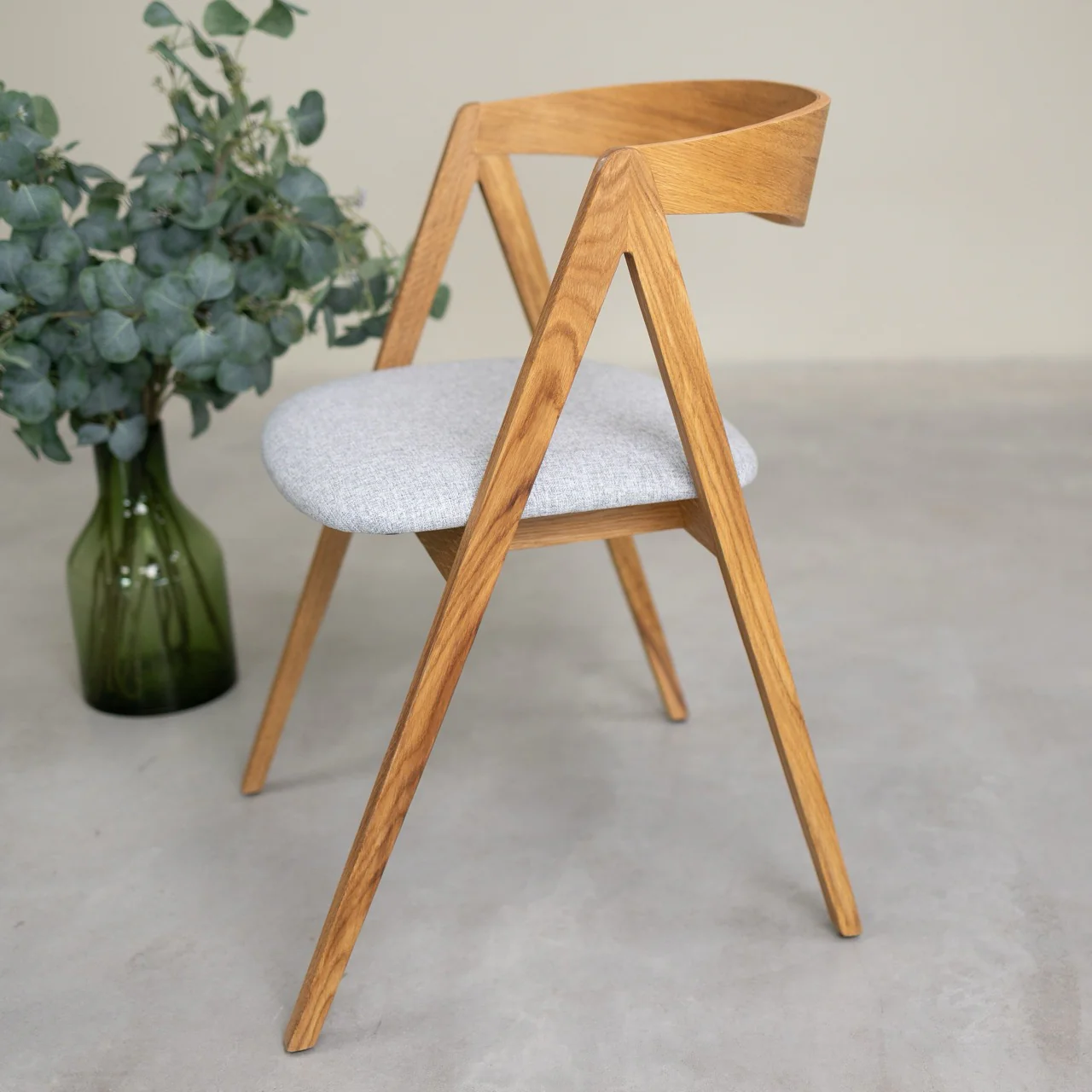 Pack de 2 o 4 Sillas de Comedor de Madera Maciza de Roble Oscar, tapizado | NordicStory - Image 11