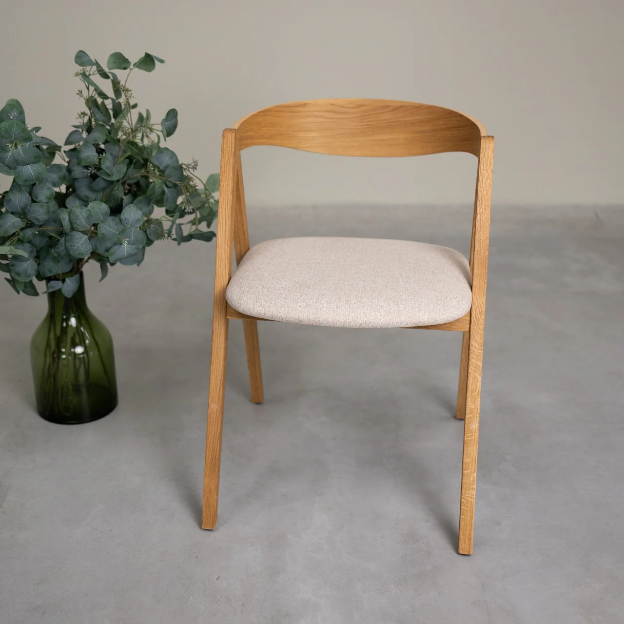 Pack de 2 o 4 Sillas de Comedor de Madera Maciza de Roble Oscar, tapizado | NordicStory - Image 12