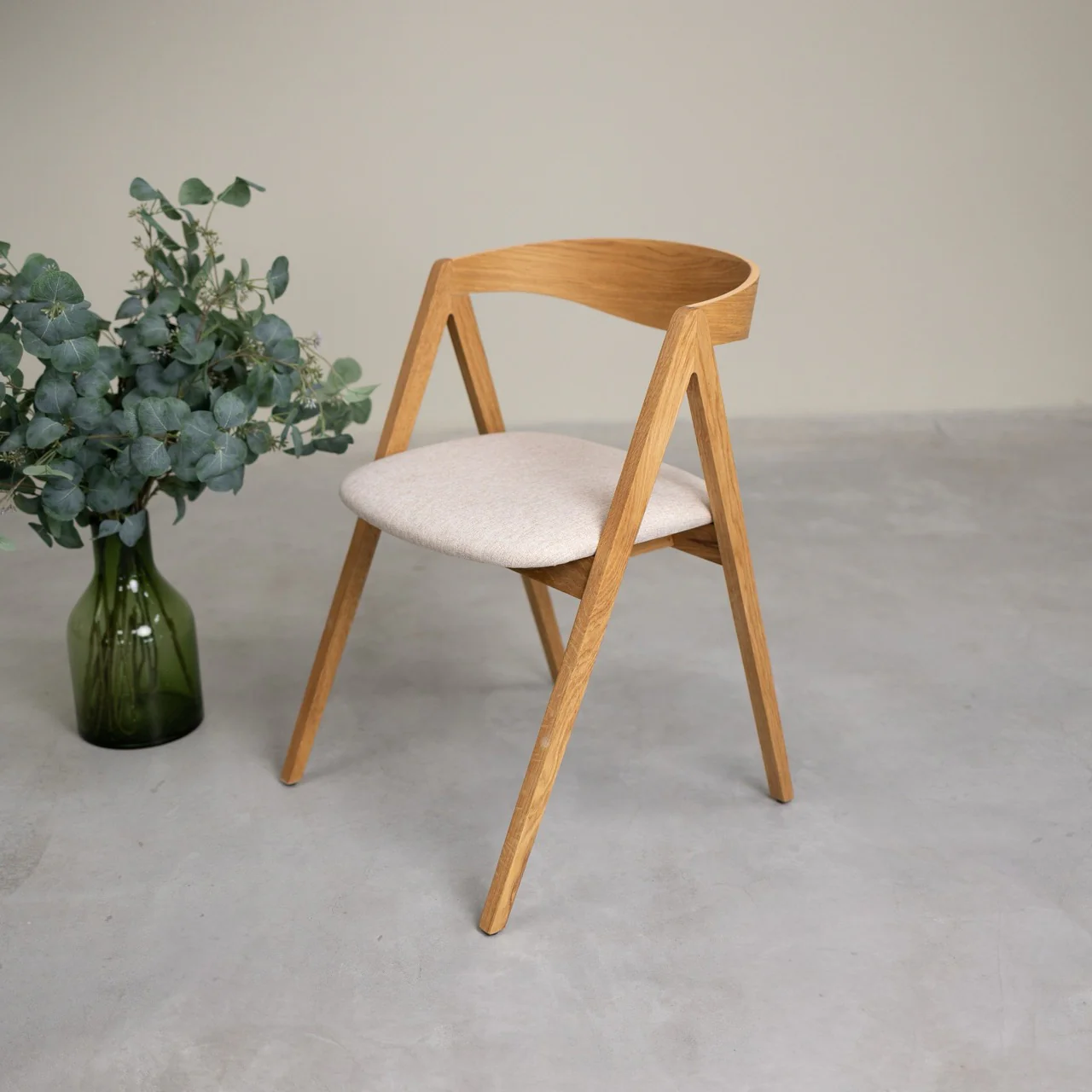 Pack de 2 o 4 Sillas de Comedor de Madera Maciza de Roble Oscar, tapizado | NordicStory - Image 13