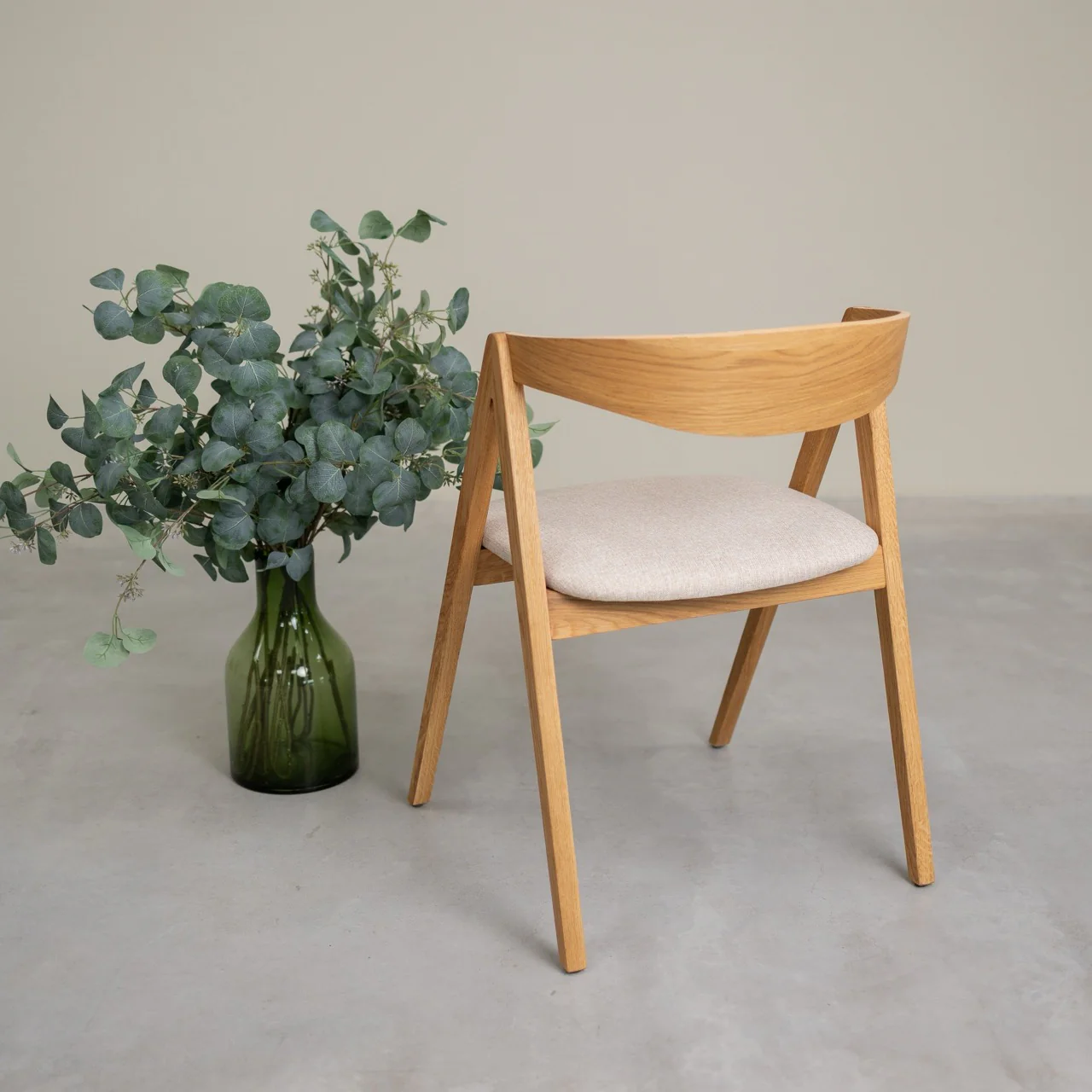 Pack de 2 o 4 Sillas de Comedor de Madera Maciza de Roble Oscar, tapizado | NordicStory - Image 14