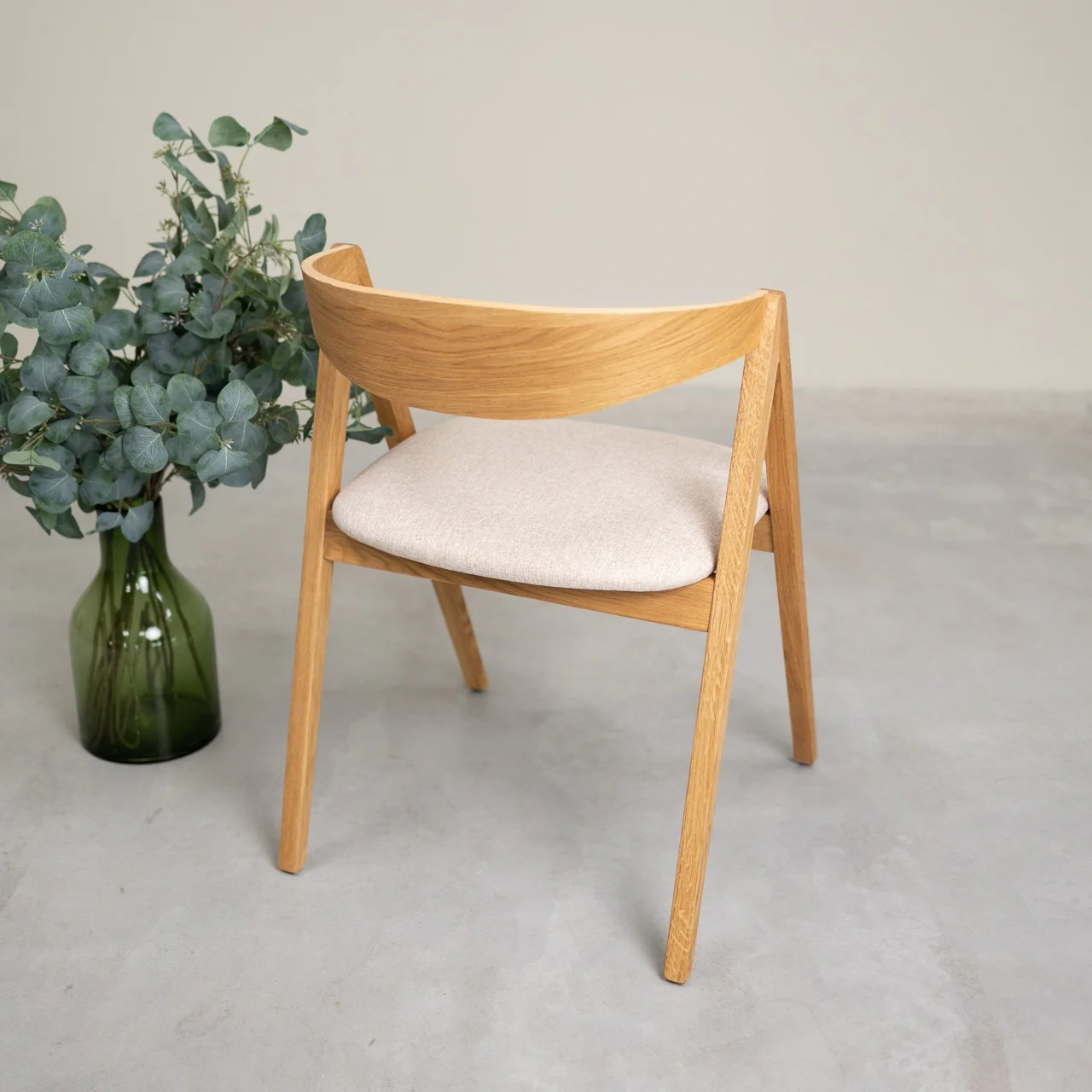Pack de 2 o 4 Sillas de Comedor de Madera Maciza de Roble Oscar, tapizado | NordicStory - Image 15