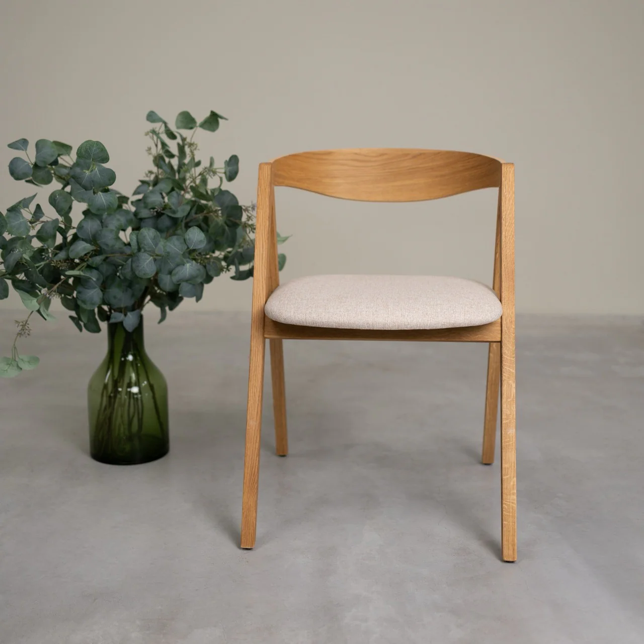 Pack de 2 o 4 Sillas de Comedor de Madera Maciza de Roble Oscar, tapizado | NordicStory - Image 17