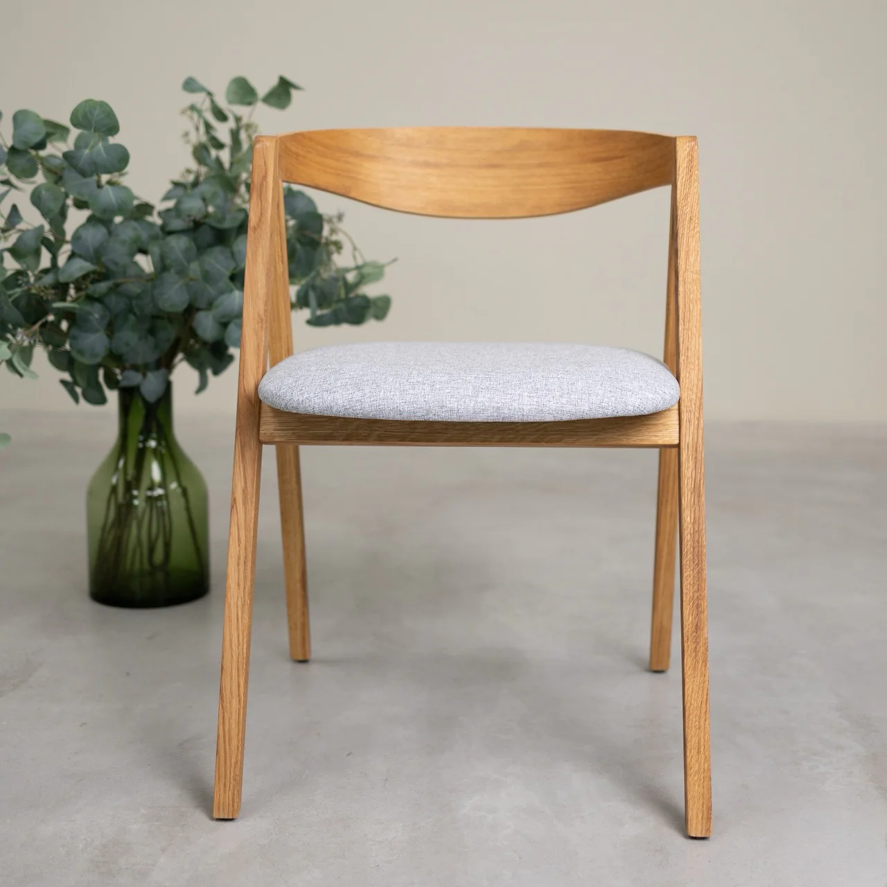 Pack de 2 o 4 Sillas de Comedor de Madera Maciza de Roble Oscar, tapizado | NordicStory - Image 22