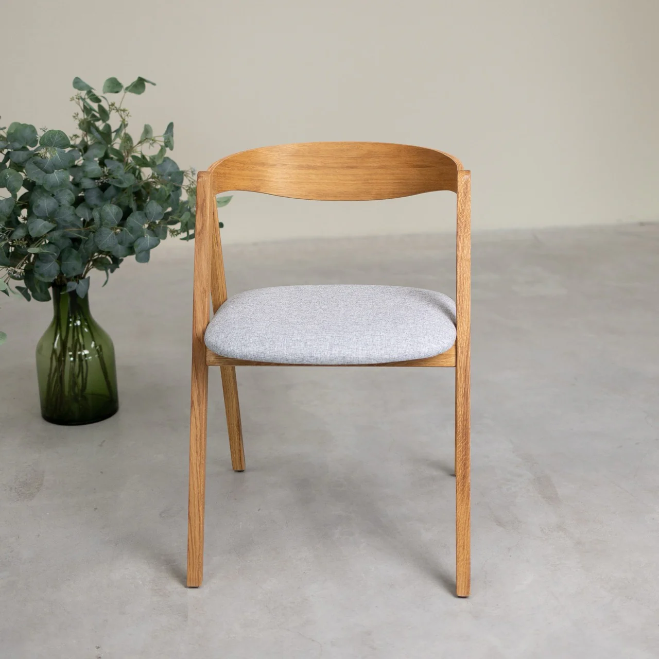 Pack de 2 o 4 Sillas de Comedor de Madera Maciza de Roble Oscar, tapizado | NordicStory - Image 7