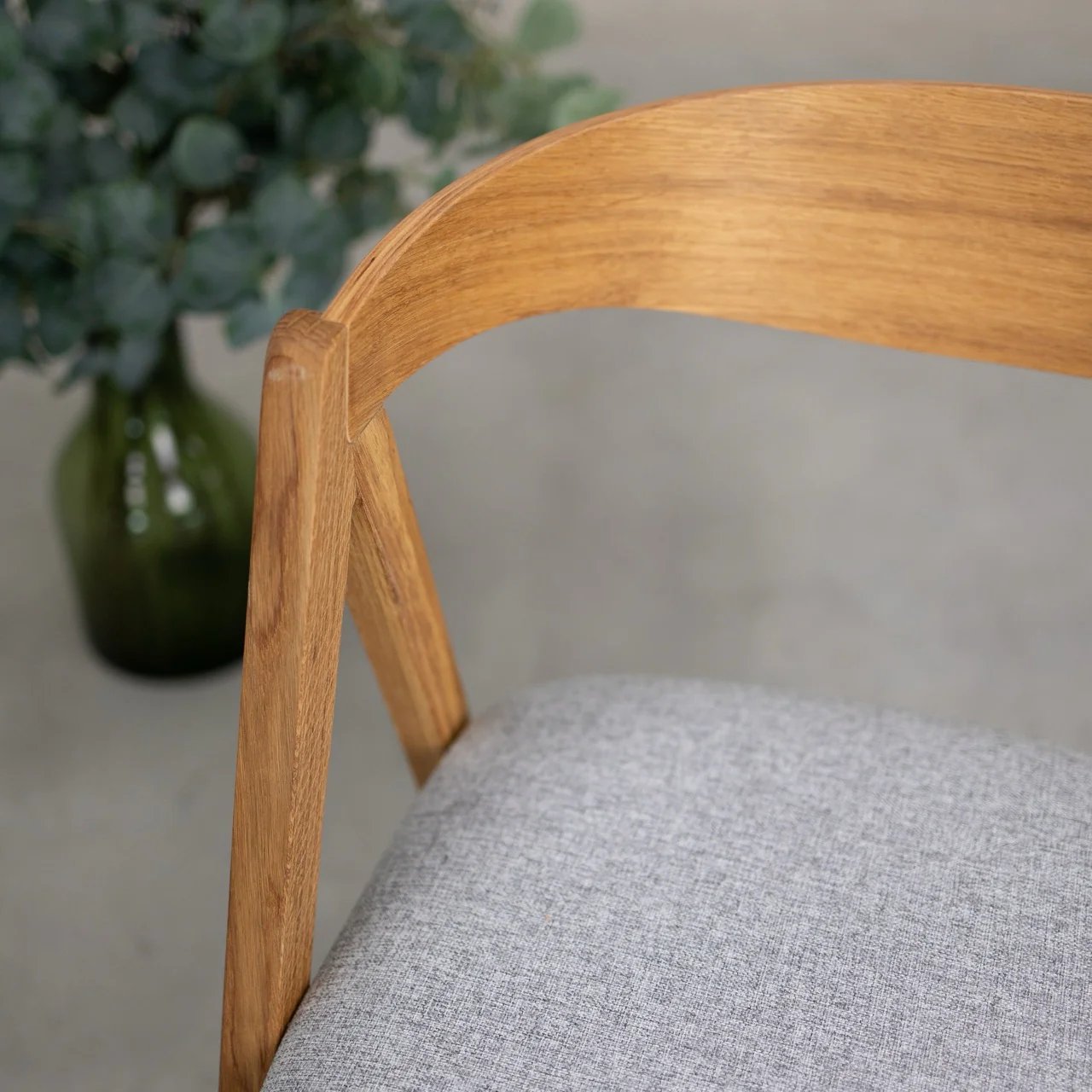 Pack de 2 o 4 Sillas de Comedor de Madera Maciza de Roble Oscar, tapizado | NordicStory - Image 8