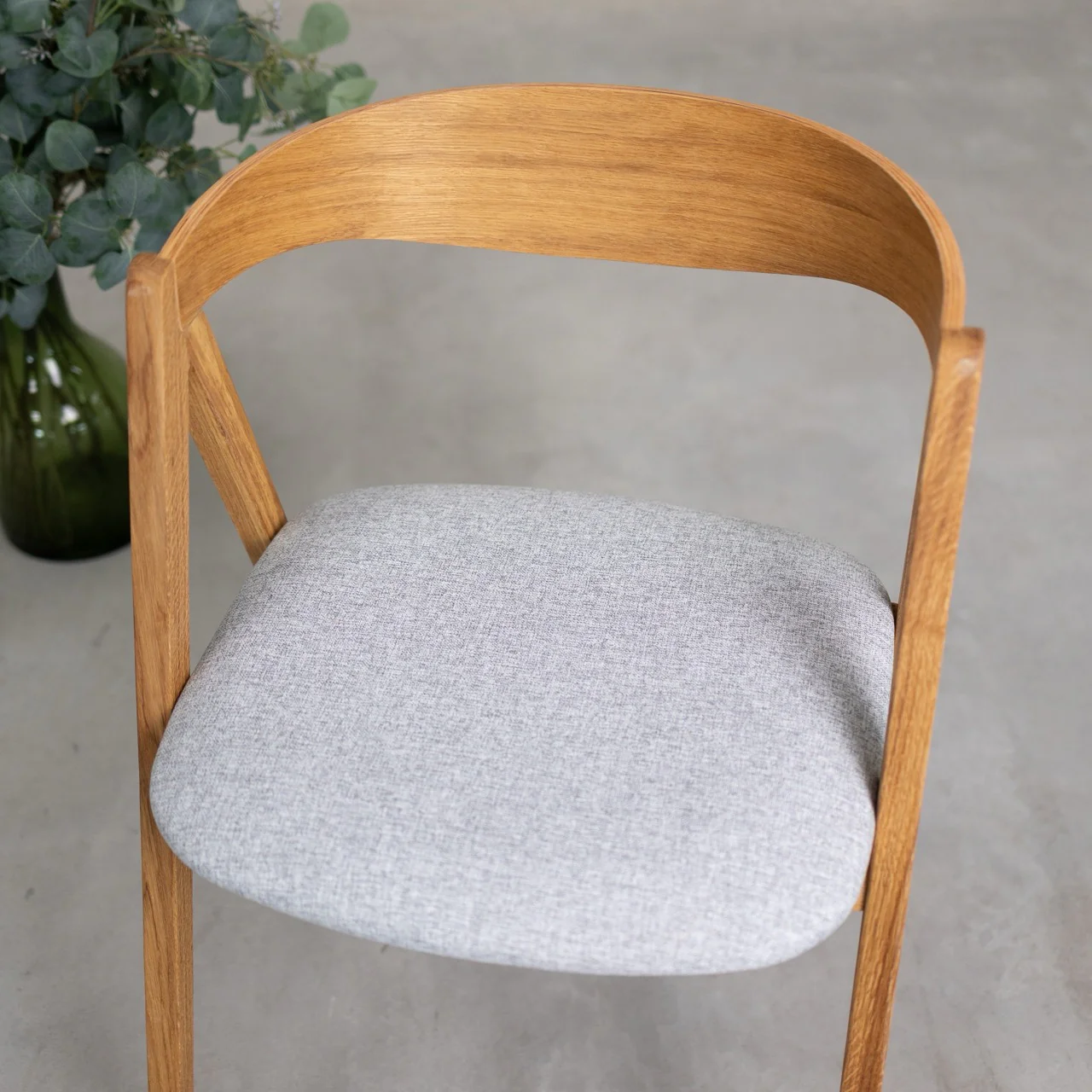 Pack de 2 o 4 Sillas de Comedor de Madera Maciza de Roble Oscar, tapizado | NordicStory - Image 9