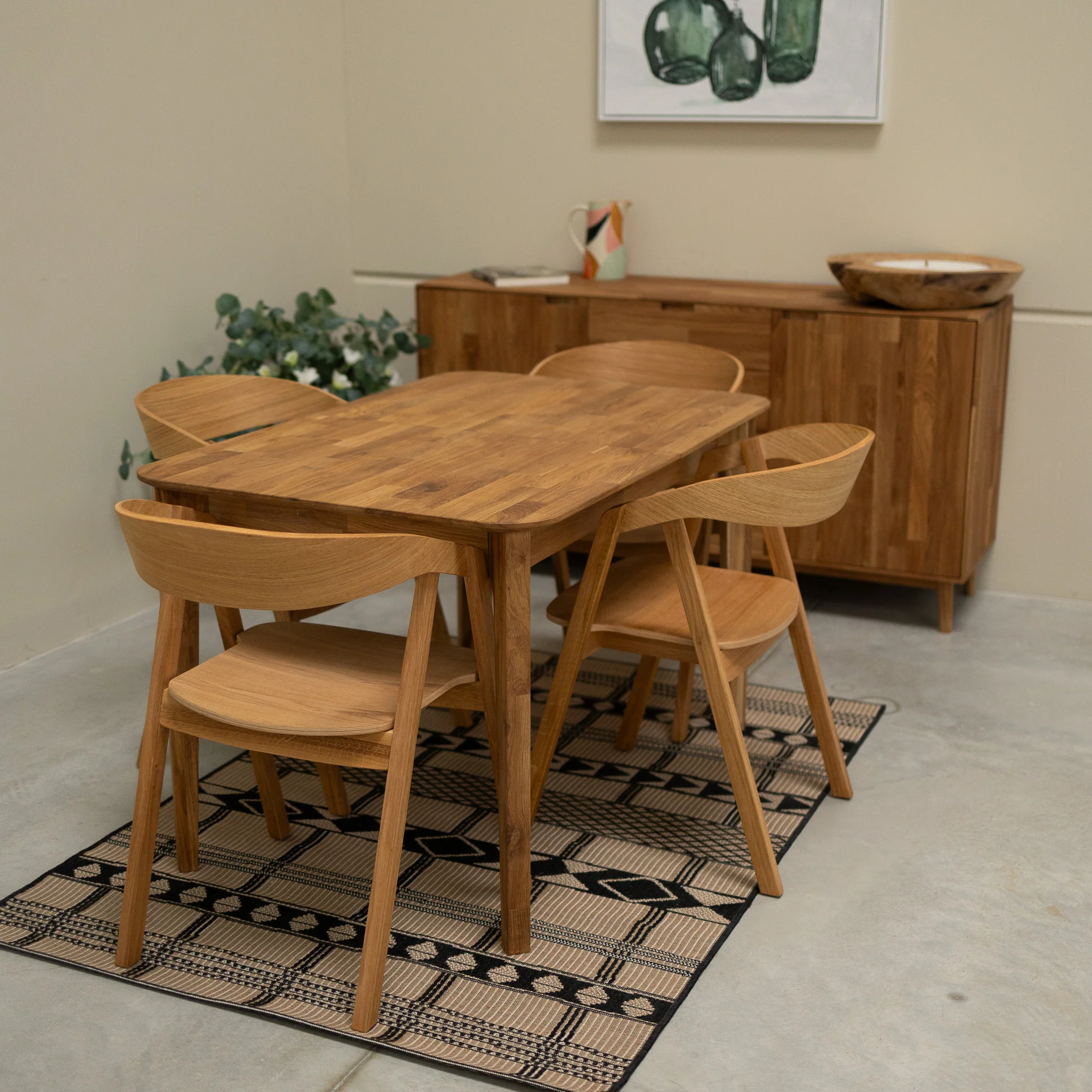 Pack de 2 o 4 Sillas de Comedor de Madera Maciza de Roble Knut | NordicStory - Image 11