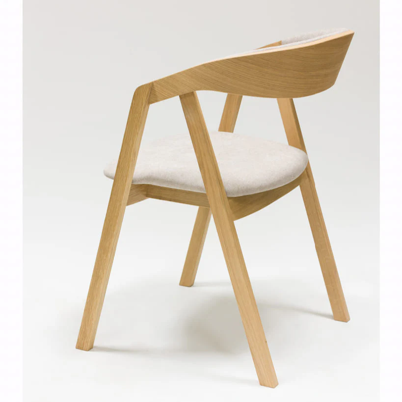 Pack de 2 o 4 Sillas de Comedor de madera maciza de roble Knut, tapizado Beige/Gris Antracita | NordicStory - Image 12
