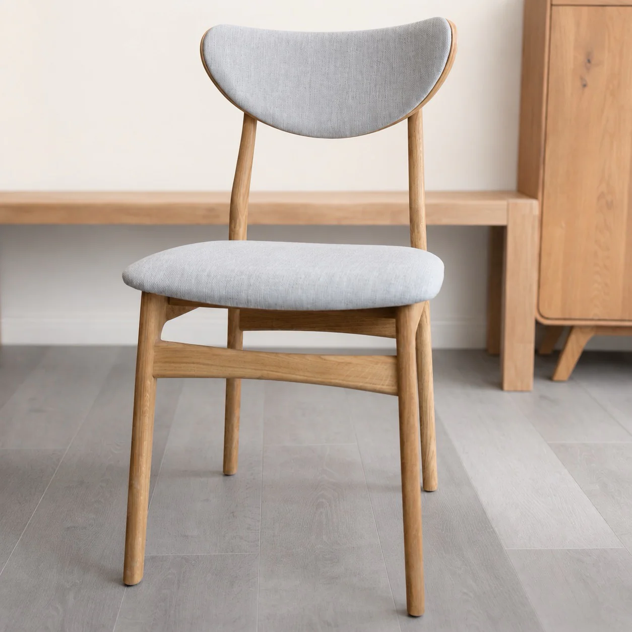 Pack de 2 o 4 Sillas de Comedor de Madera Maciza de Roble Maxwell, tapizado | NordicStory - Image 17