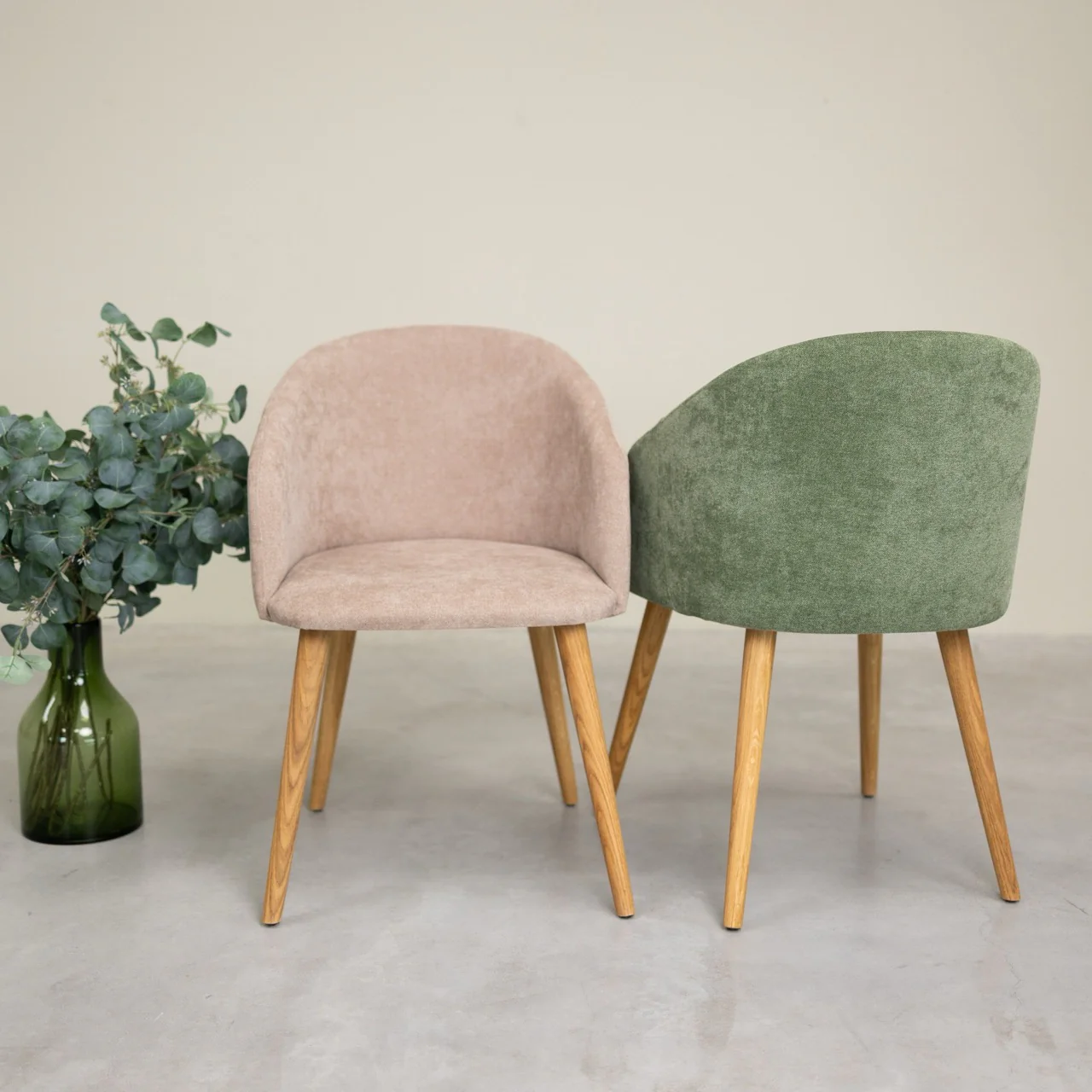 Sillón de roble macizo Ana com tapizado | NordicStory