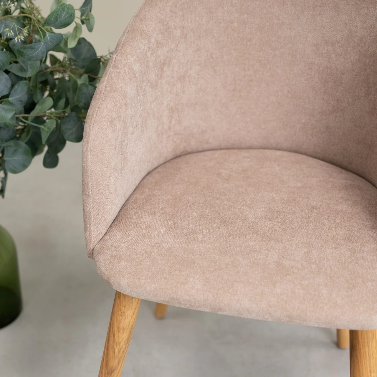 Sillón de roble macizo Ana com tapizado | NordicStory - Image 14